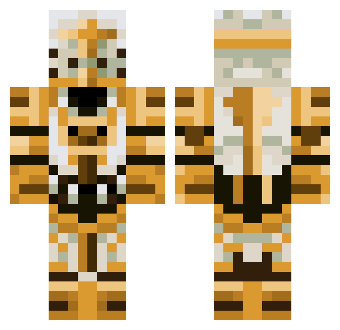 mlem04 Minecraft skin, front and back view