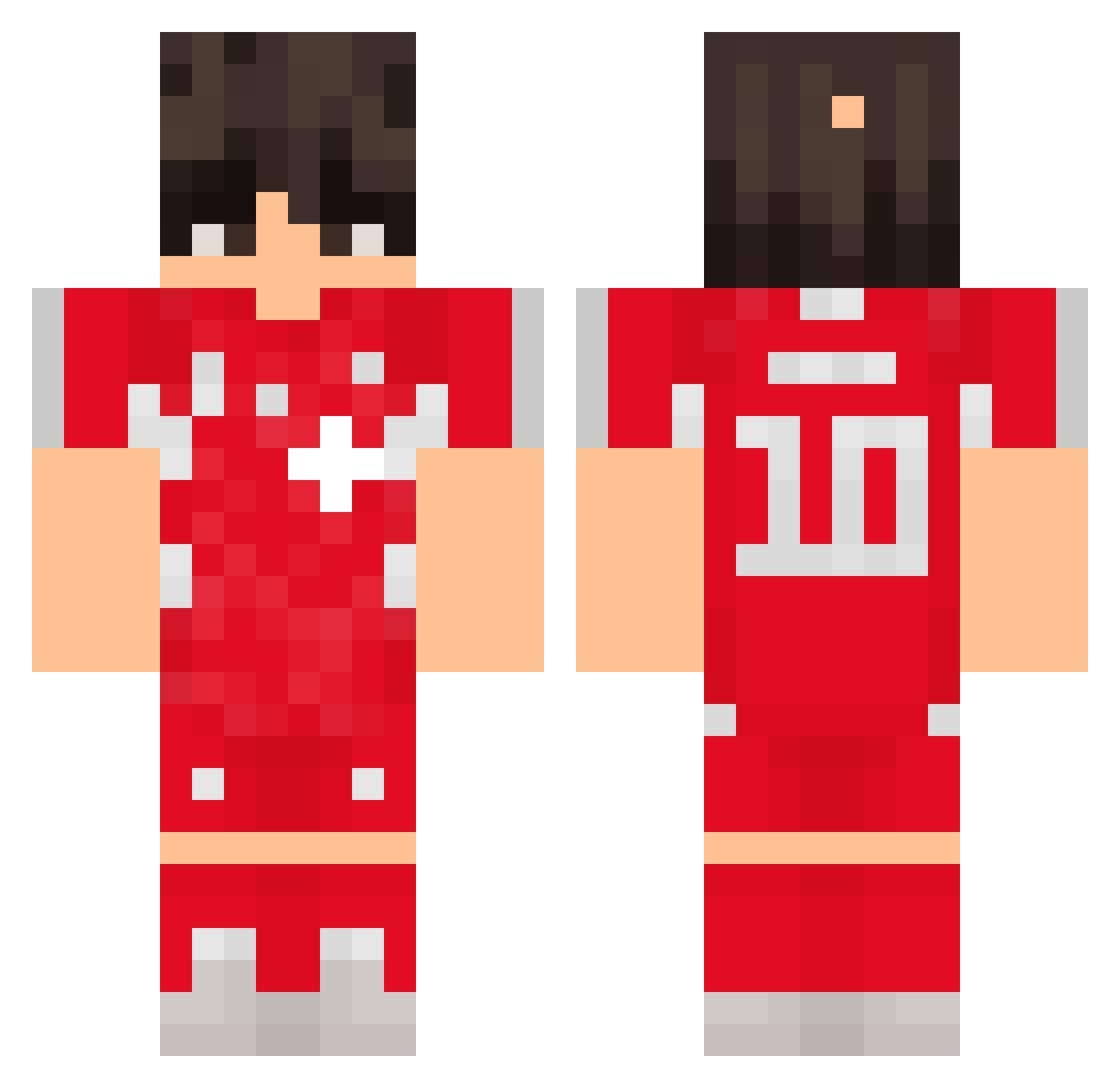 Rustikalplatte42 Minecraft skin, front and back view