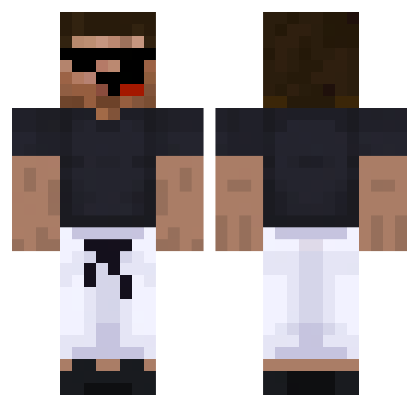 tomascbj Minecraft skin, front and back view