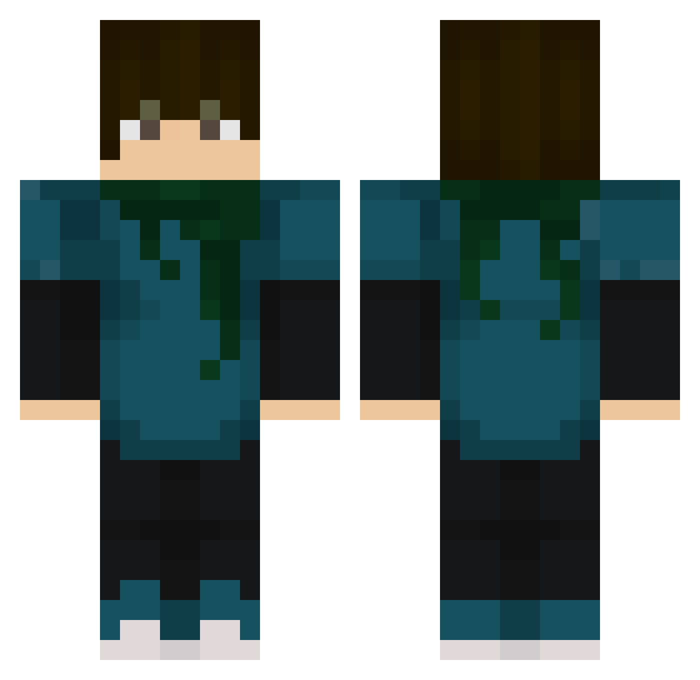 RodGn Minecraft skin, front and back view