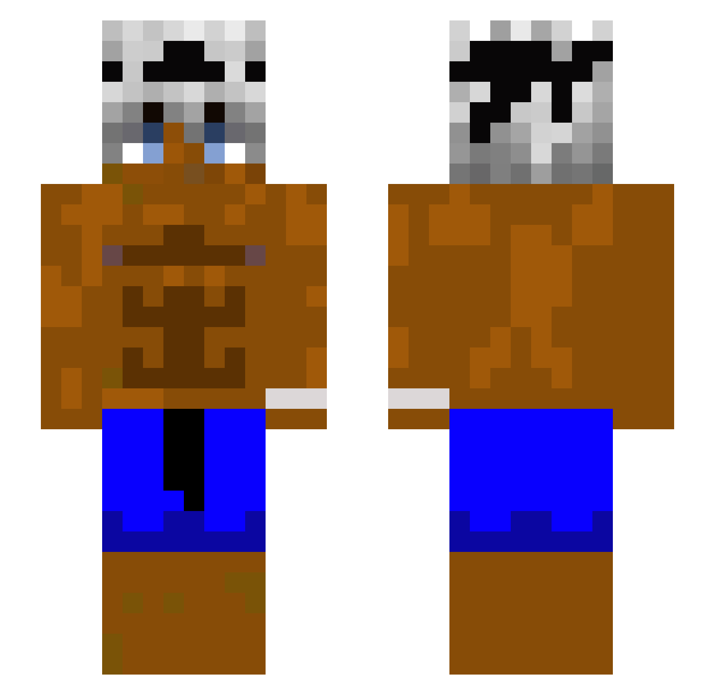 UgoavecunH Minecraft skin, front and back view