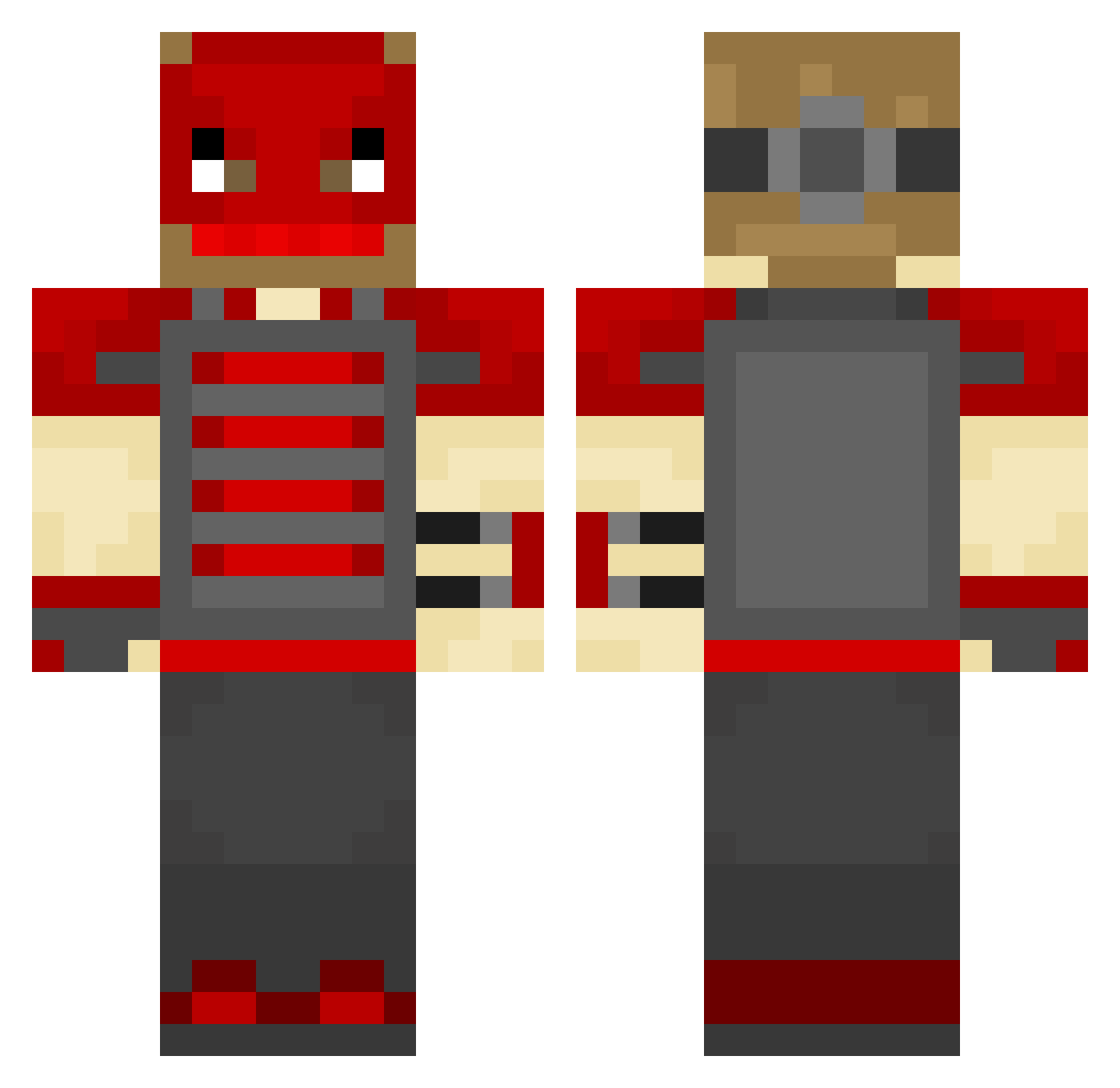 DaLordPlayzYT Minecraft skin, front and back view