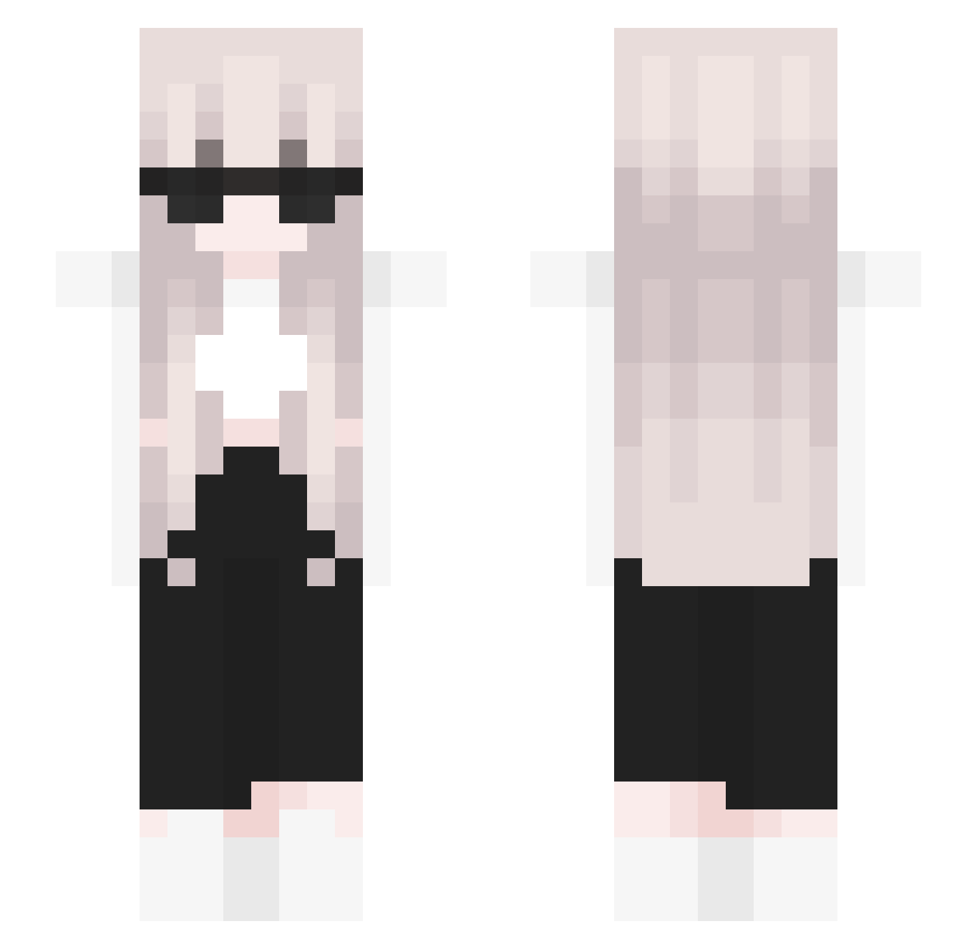 shiyoko_ Minecraft skin, front and back view