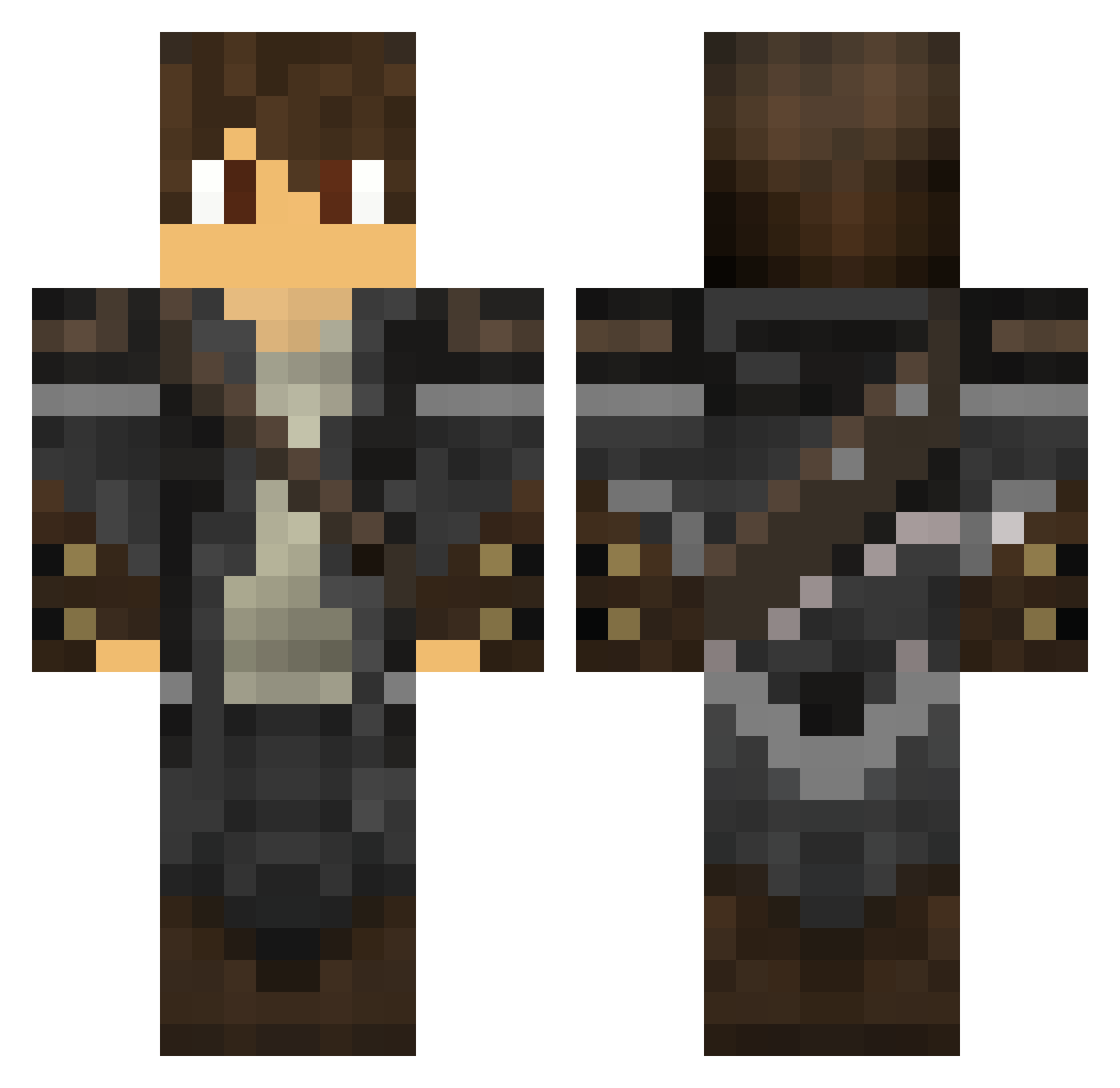sreghjtrsf Minecraft skin, front and back view