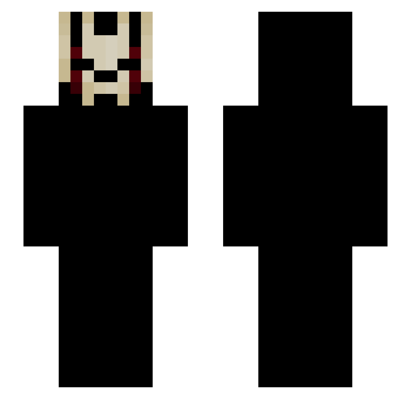 VasperTheCowboy Minecraft skin, front and back view