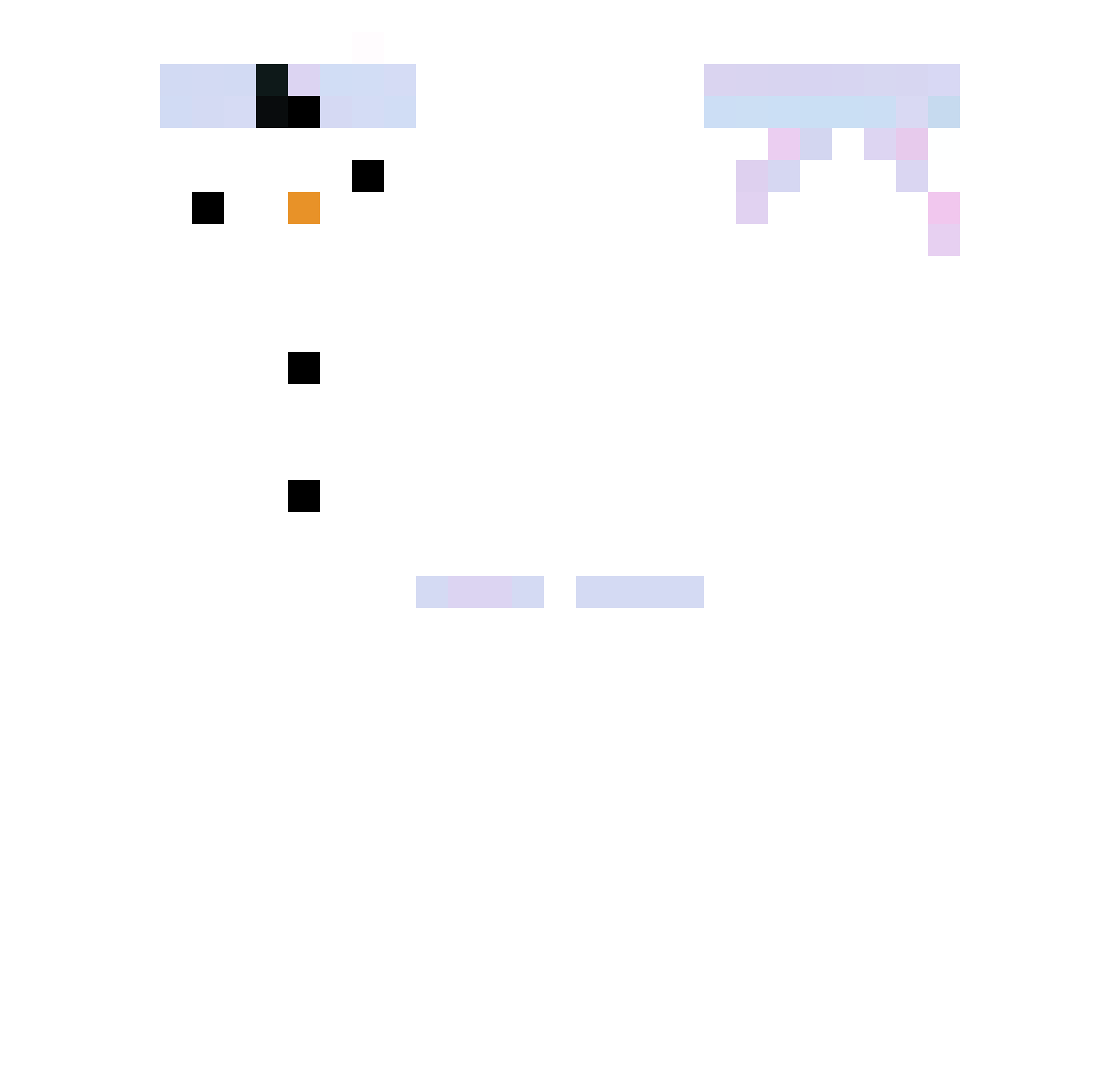 vuoq Minecraft skin, front and back view