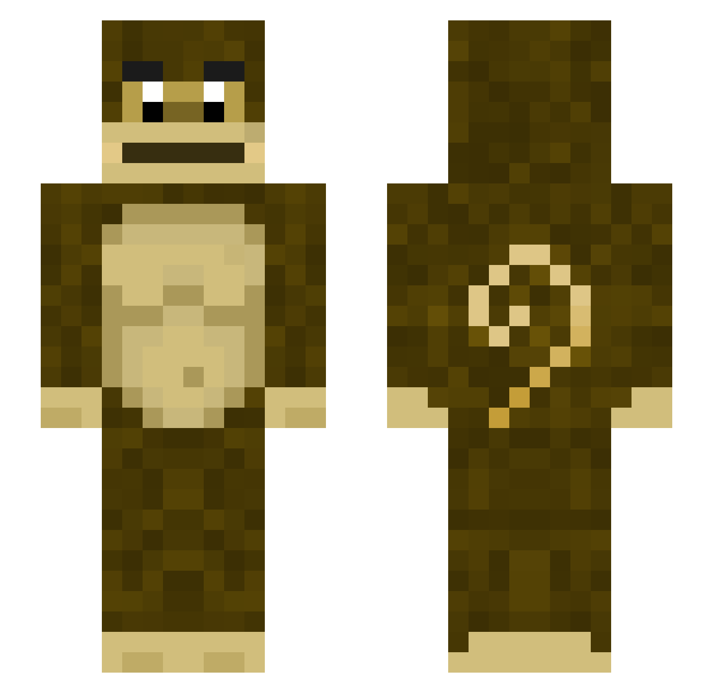 _b3nis Minecraft skin, front and back view