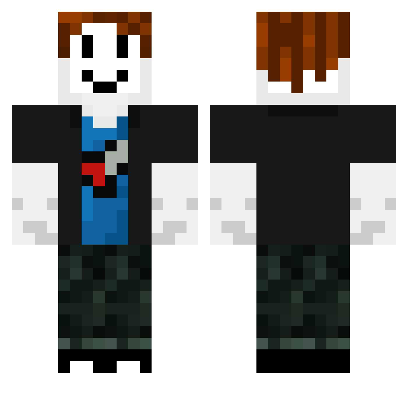 Septums Minecraft skin, front and back view