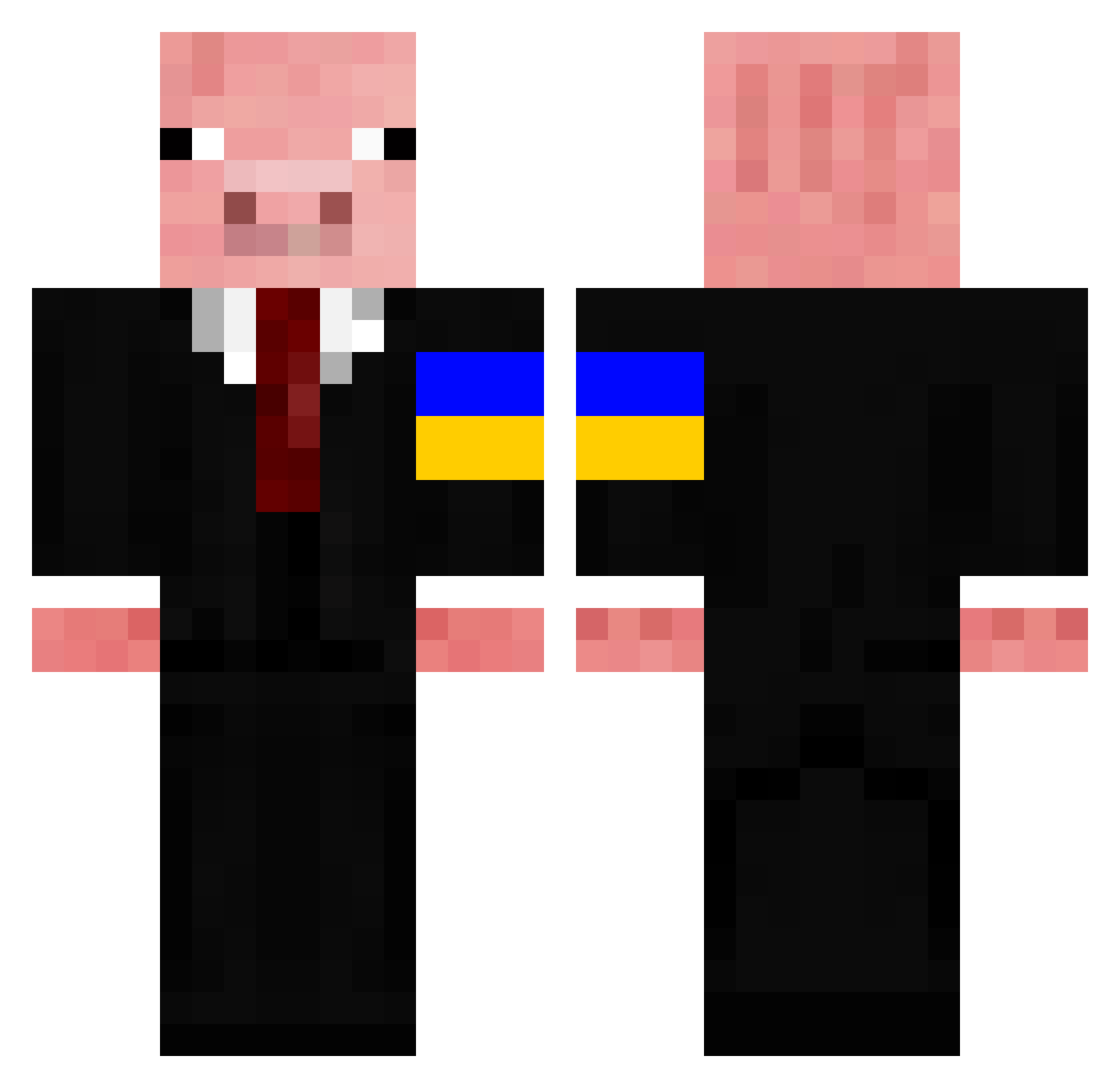 souxxxiz Minecraft skin, front and back view