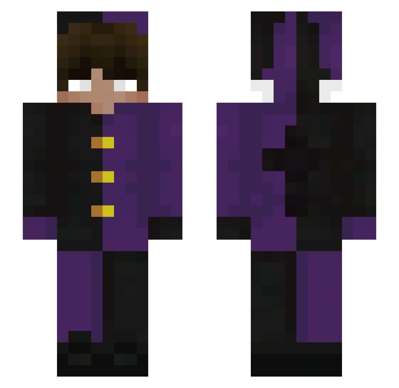 kajo_264 Minecraft skin, front and back view