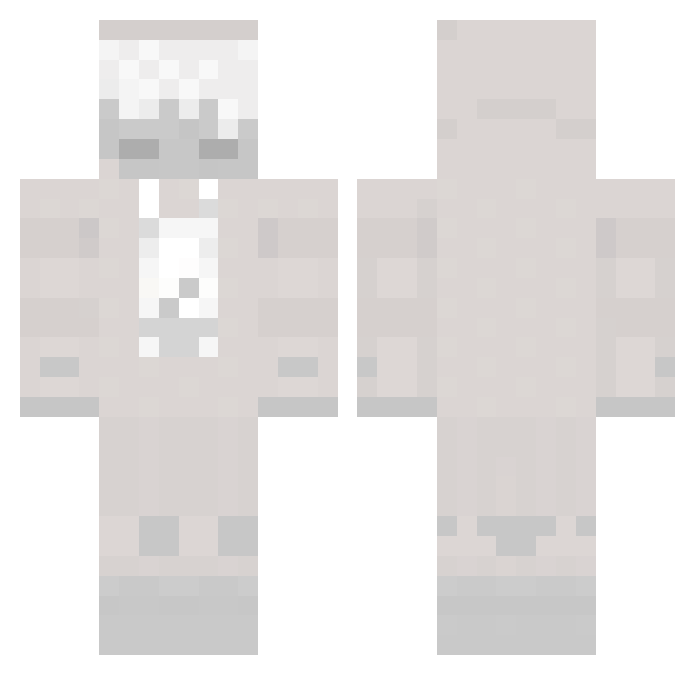 TripzoCS Minecraft skin, front and back view