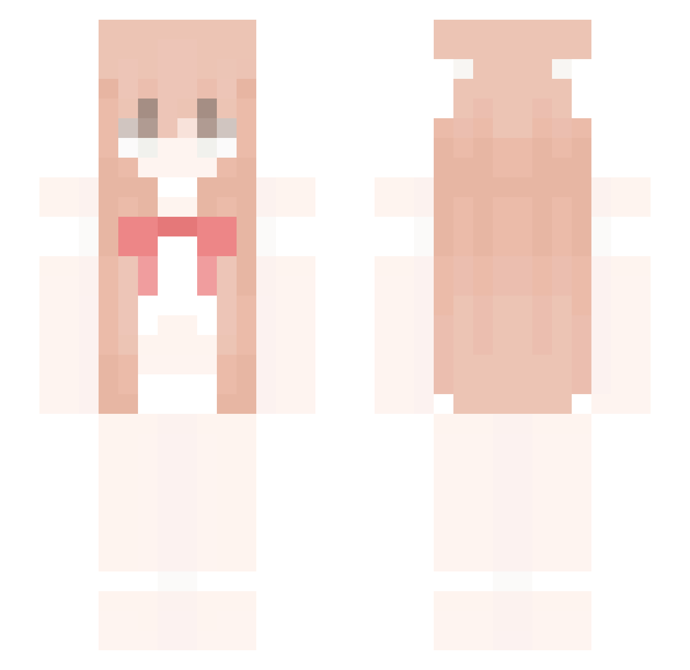 xu309 Minecraft skin, front and back view