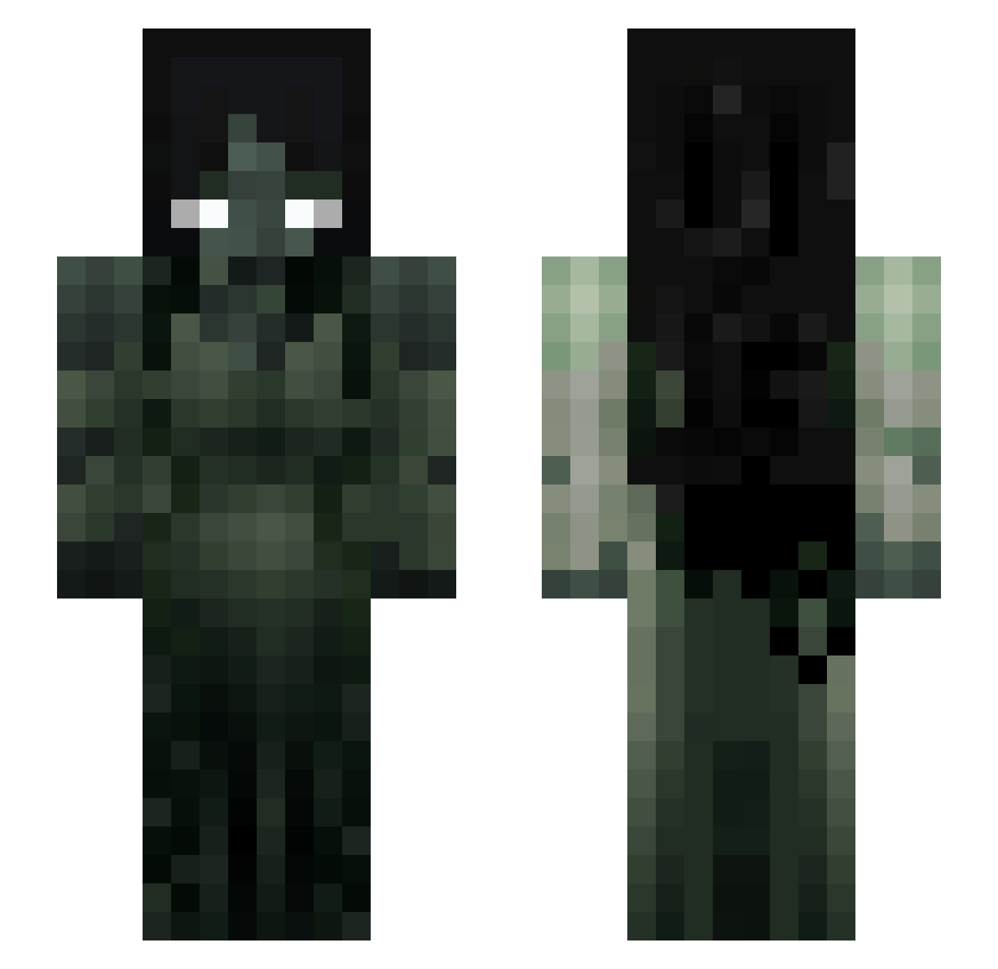 ChesterCinn Minecraft skin, front and back view
