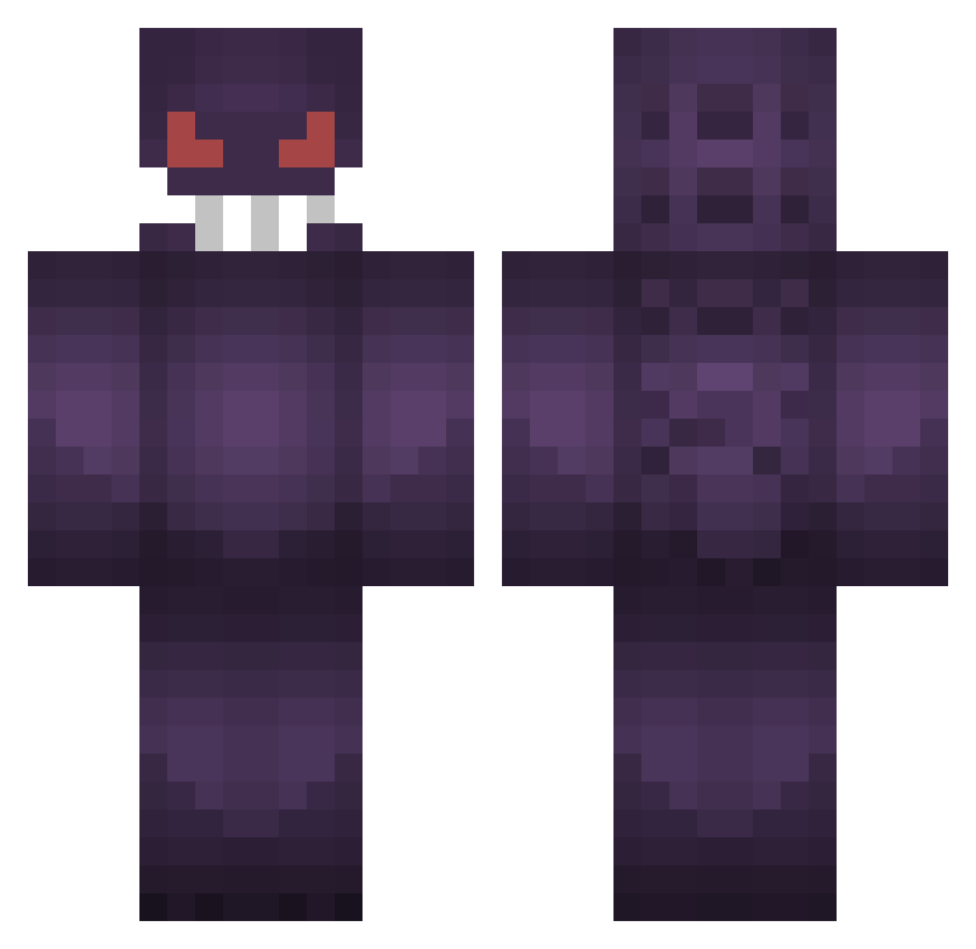 nick68dm Minecraft skin, front and back view