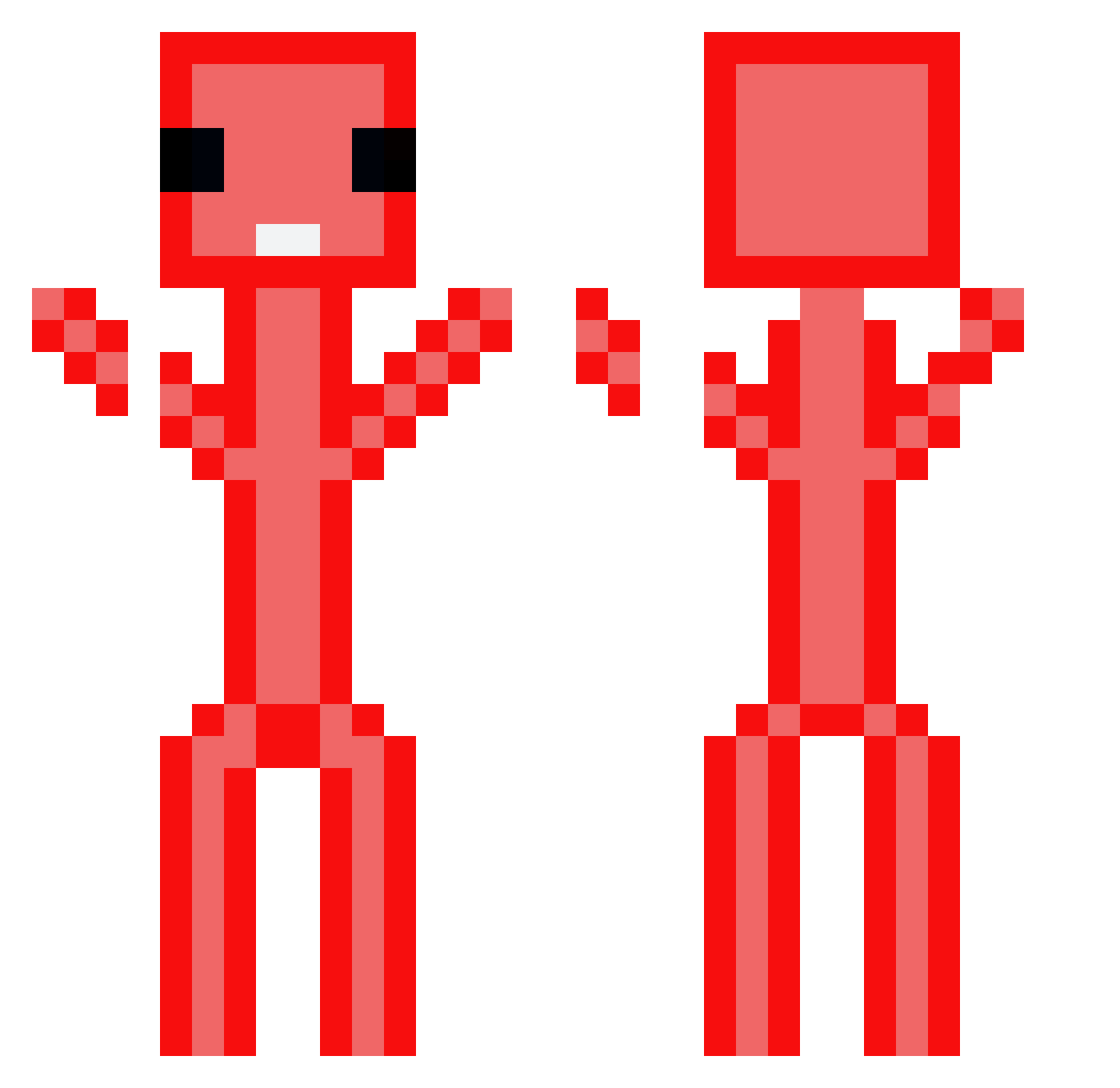 aodg Minecraft skin, front and back view