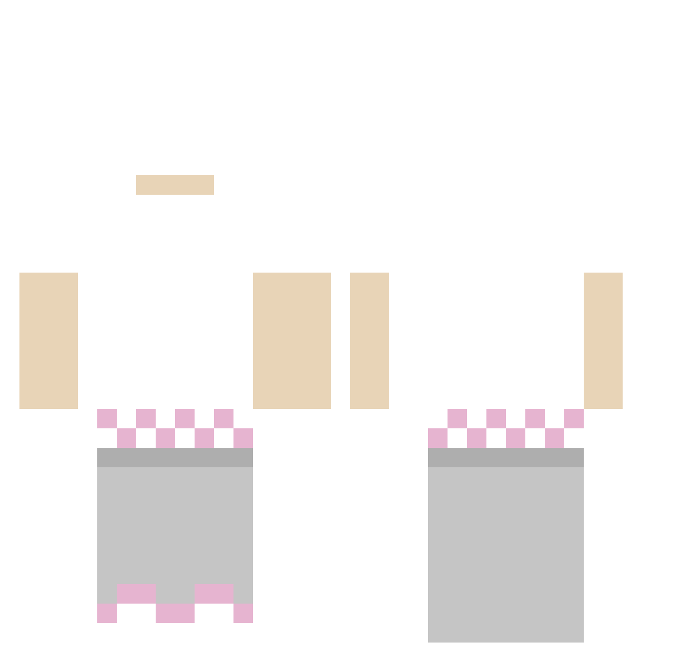 Takensol Minecraft skin, front and back view