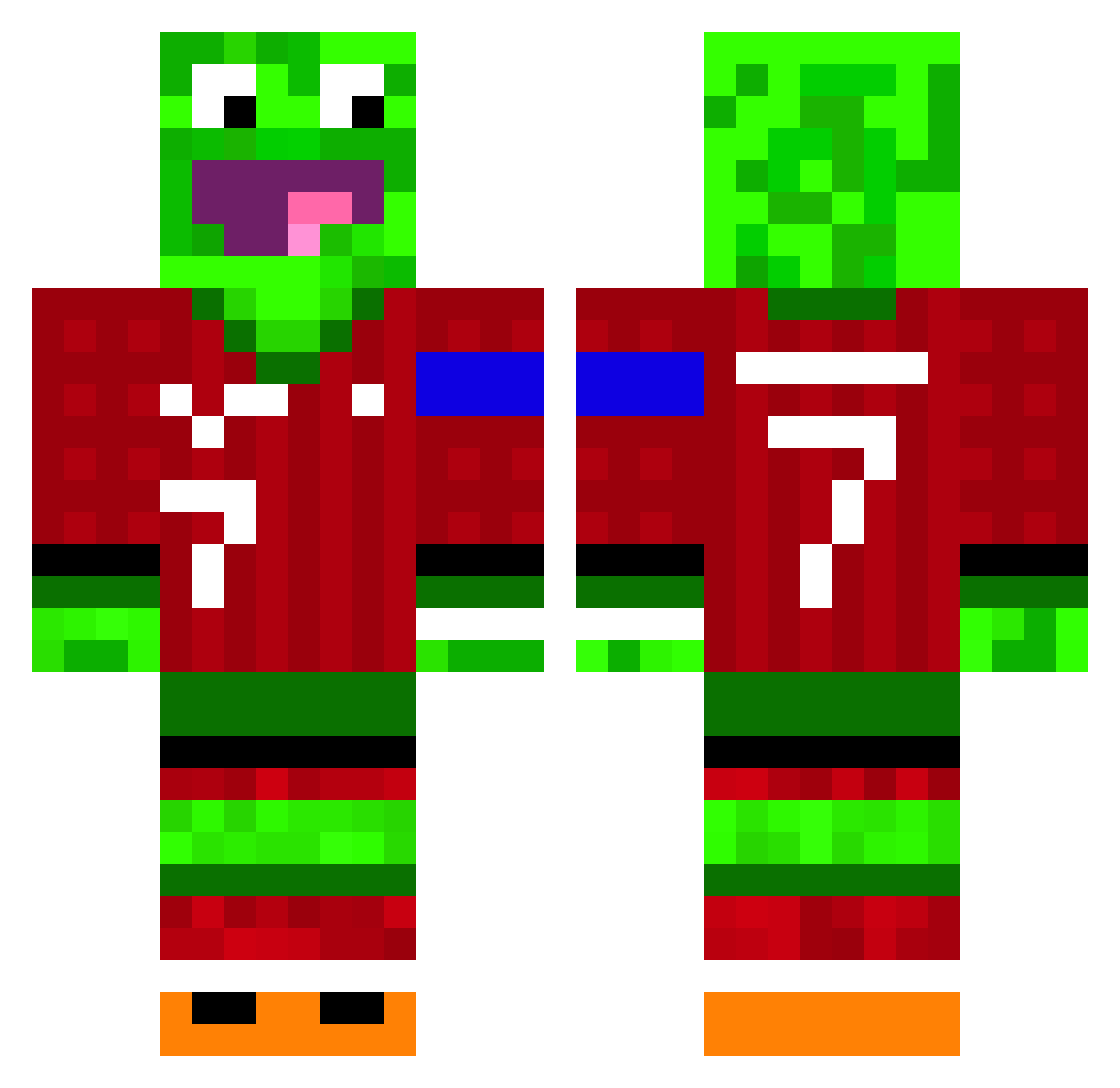 moglin403 Minecraft skin, front and back view