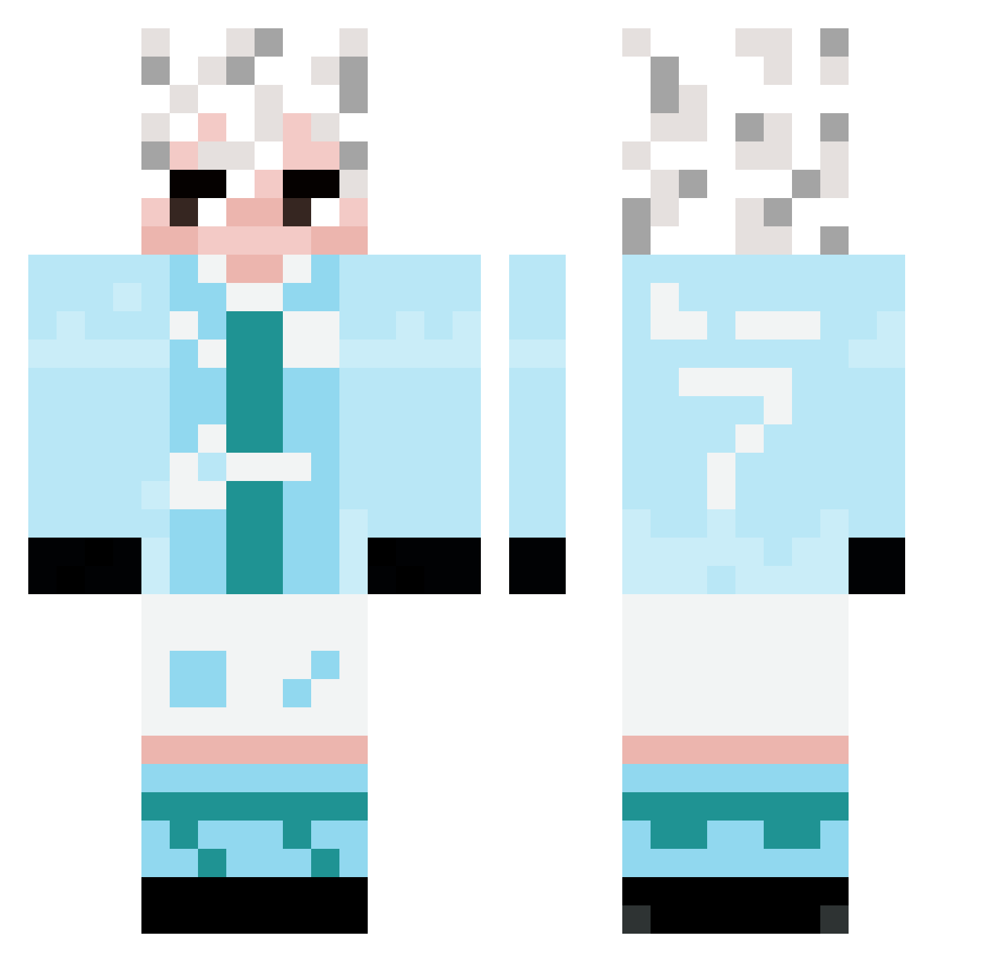 1ndominus_Bl1tz Minecraft skin, front and back view