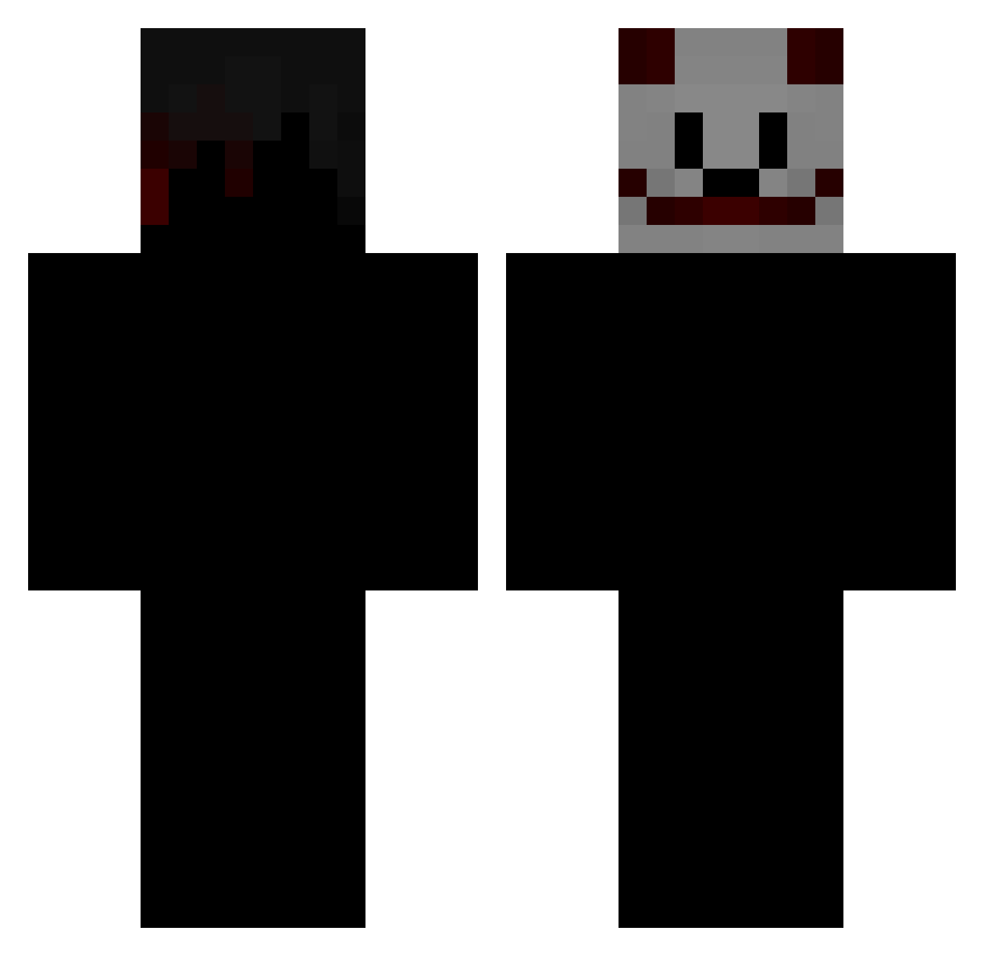 xlebatism Minecraft skin, front and back view