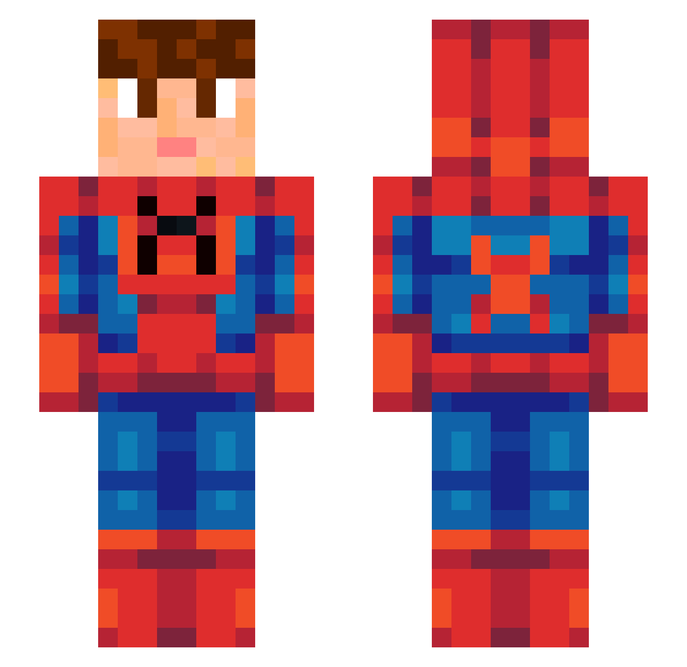 german_2505 Minecraft skin, front and back view