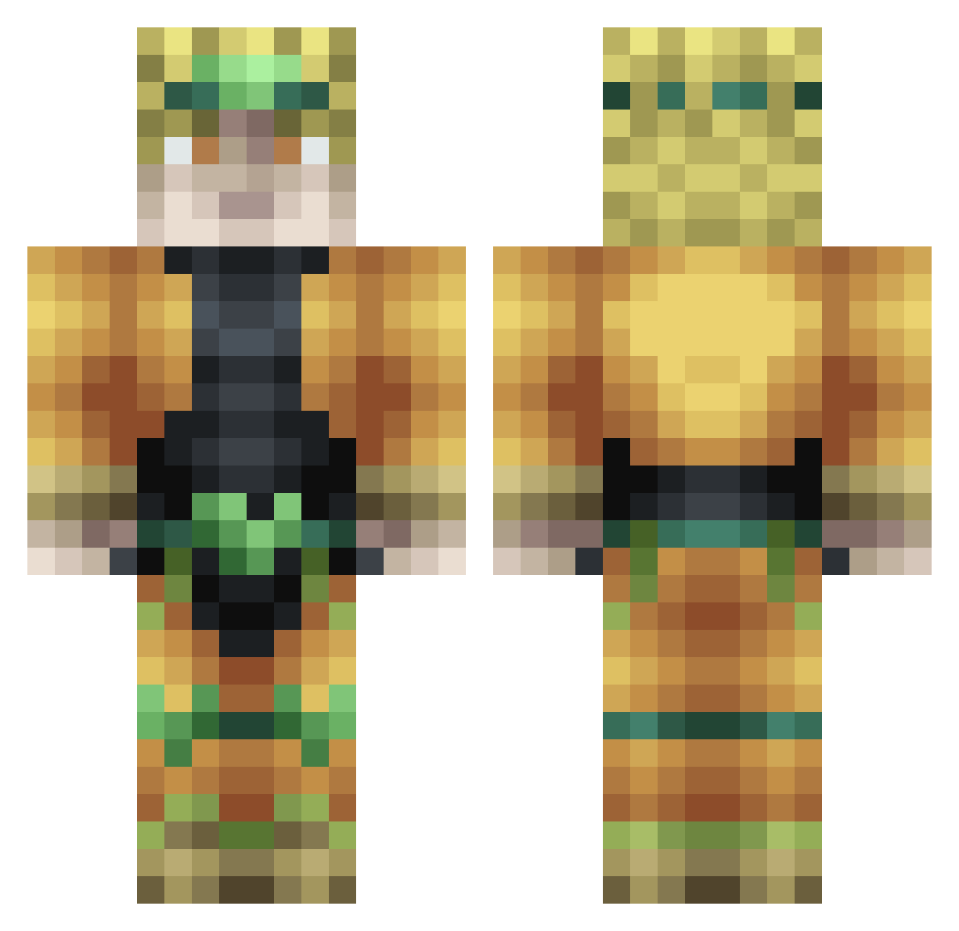 tgamer504 Minecraft skin, front and back view