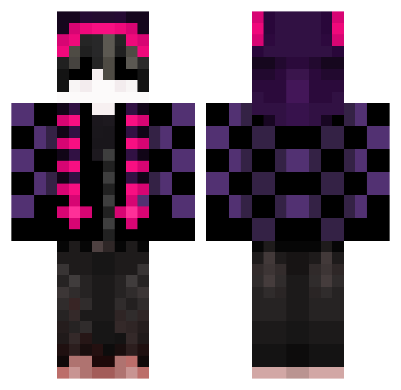 MatteonotMateo Minecraft skin, front and back view