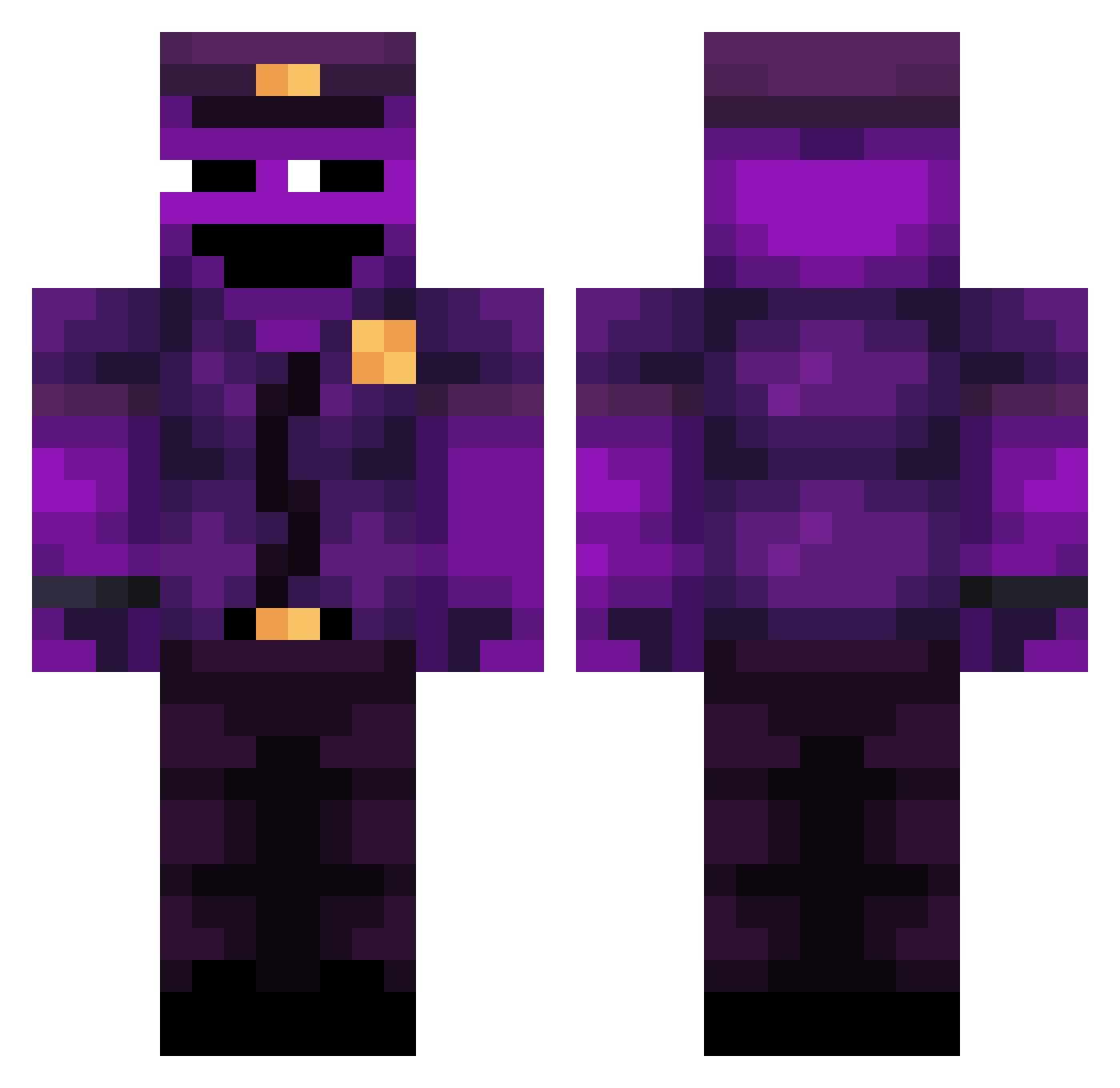 misiek_N Minecraft skin, front and back view
