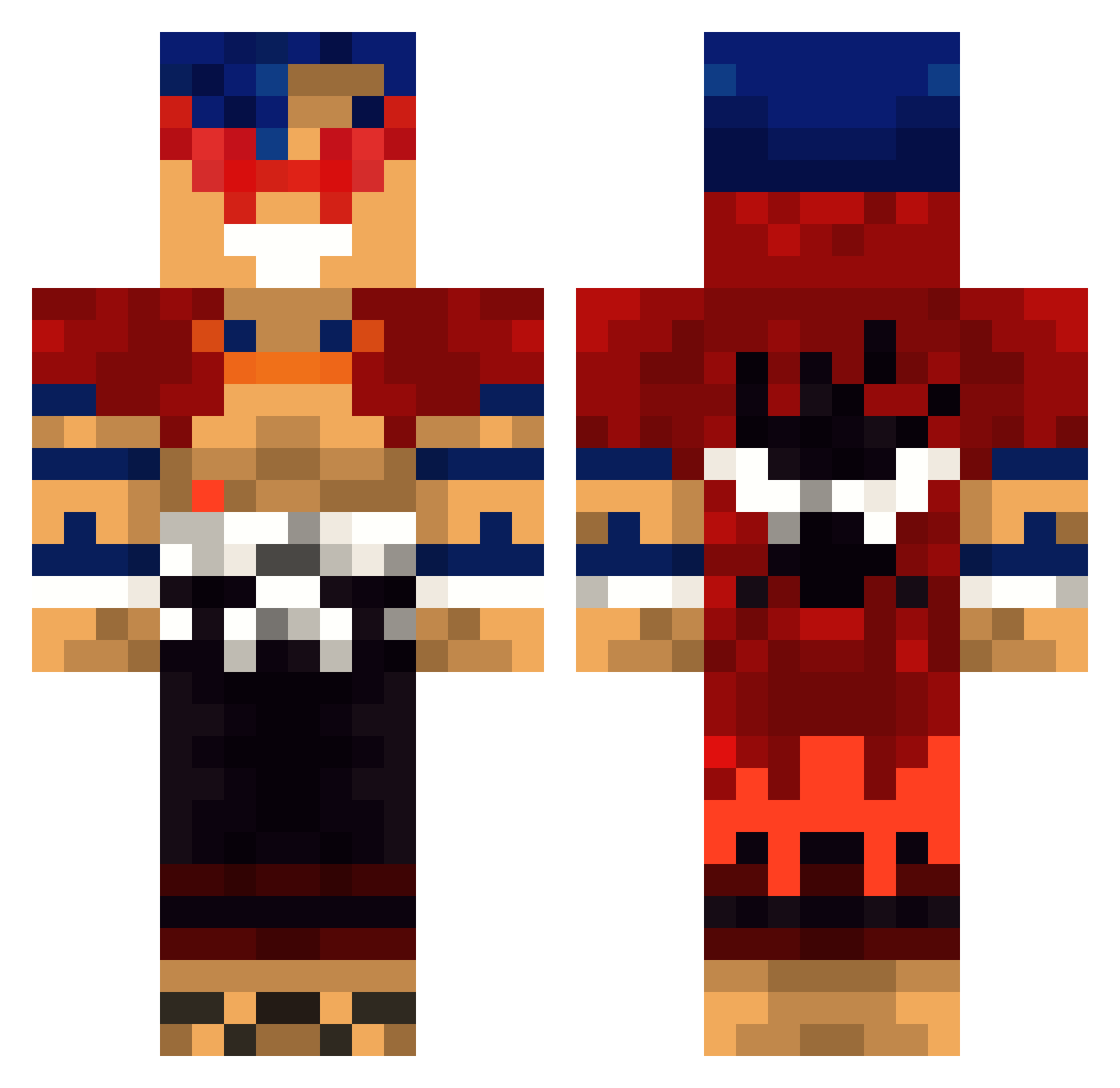 NoLe0673 Minecraft skin, front and back view