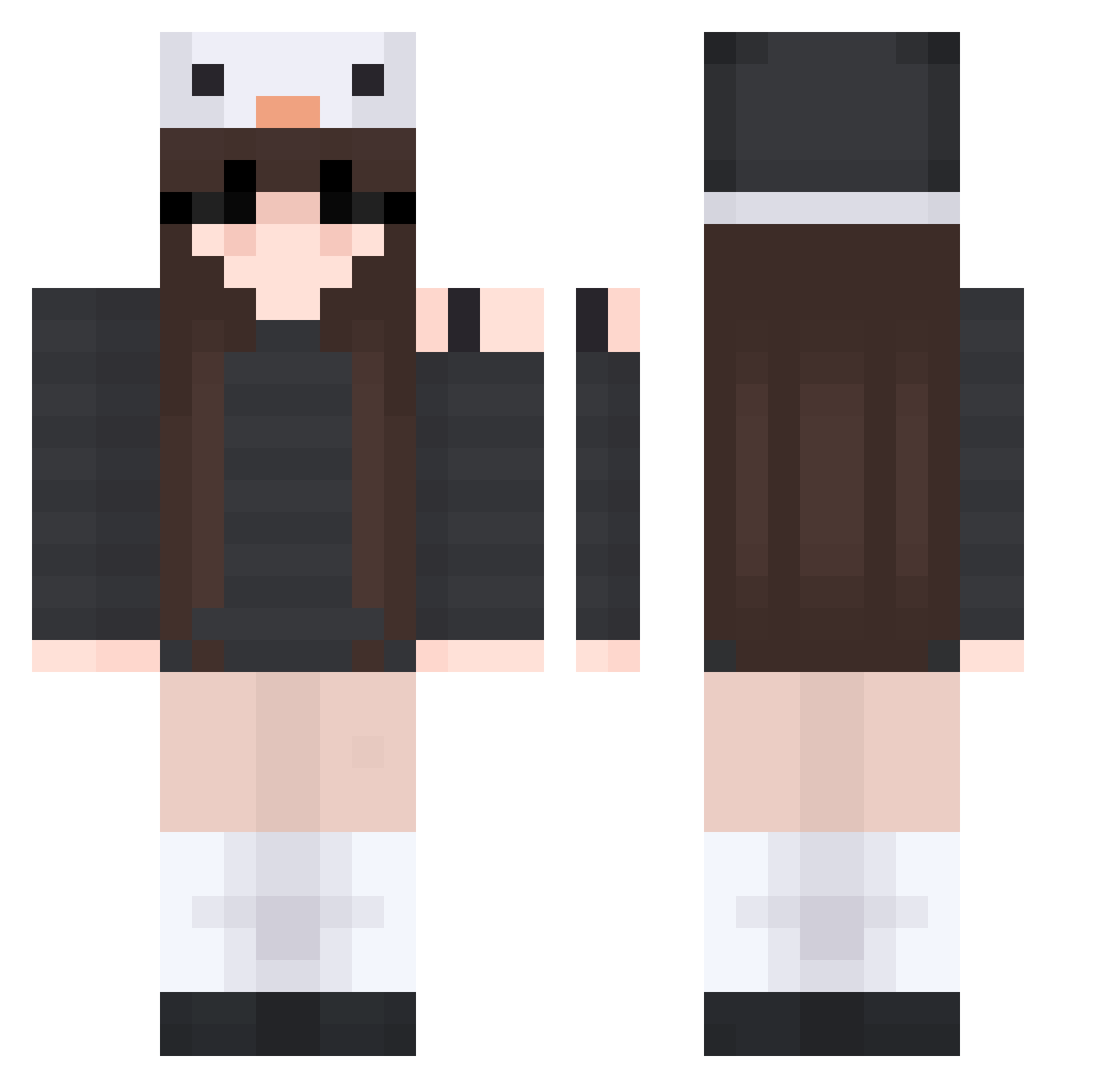 tem_889 Minecraft skin, front and back view