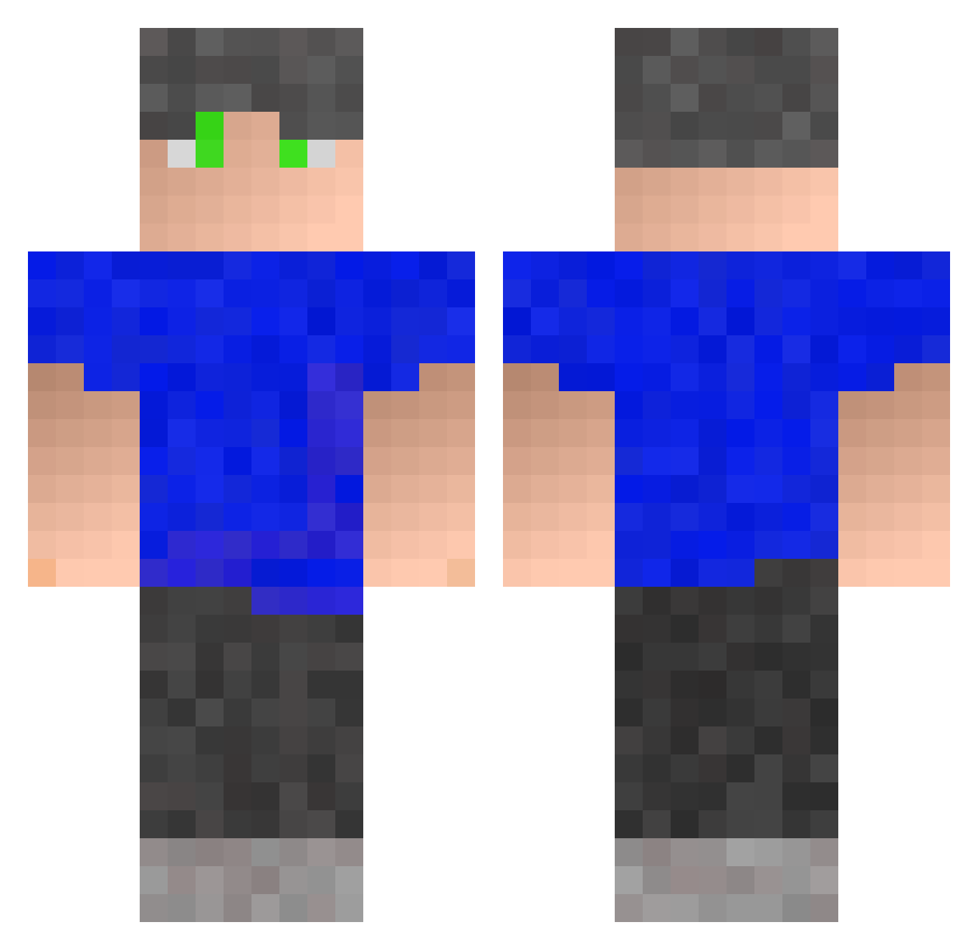 trineo_soberbio Minecraft skin, front and back view