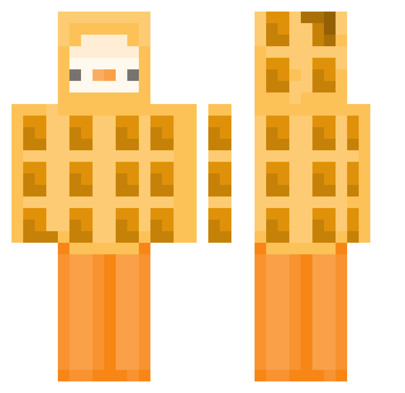 __RAT_MAN__ Minecraft skin, front and back view