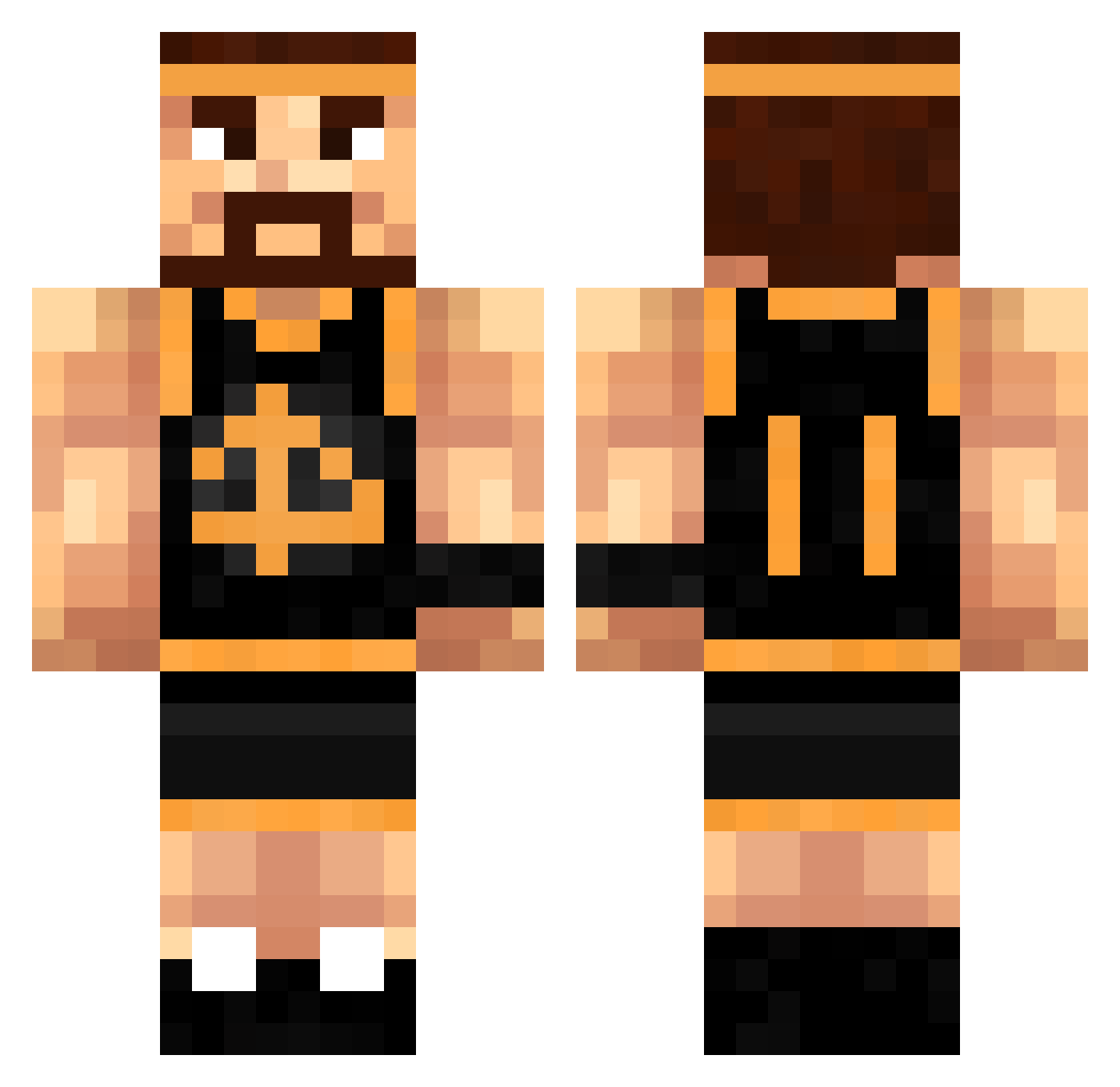 Sylv1x_ Minecraft skin, front and back view