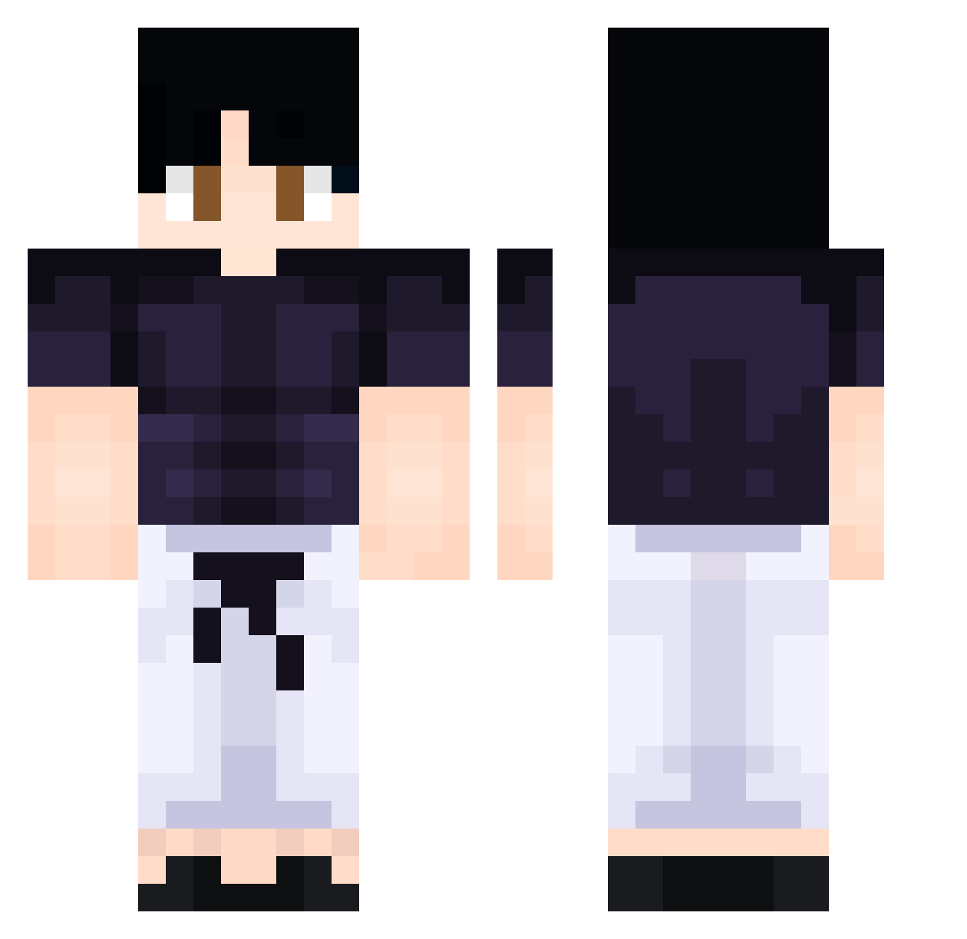 JMaster05 Minecraft skin, front and back view