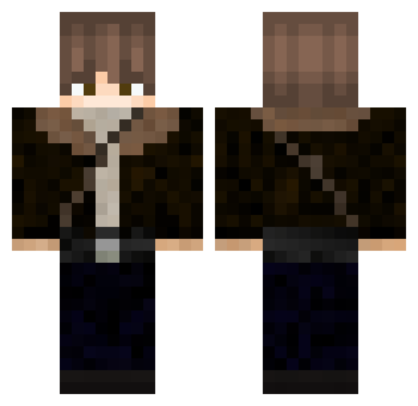 YourBoyBirdy Minecraft skin, front and back view