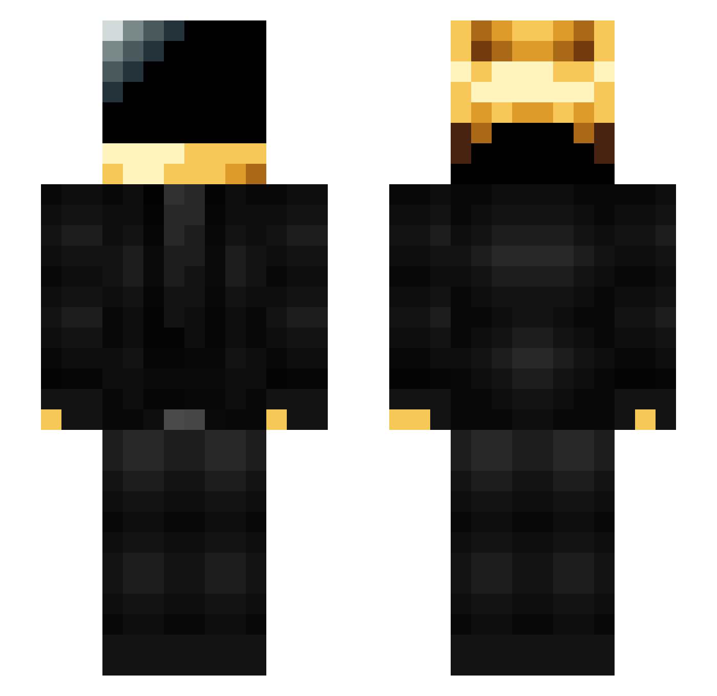 AFickleBirdie Minecraft skin, front and back view