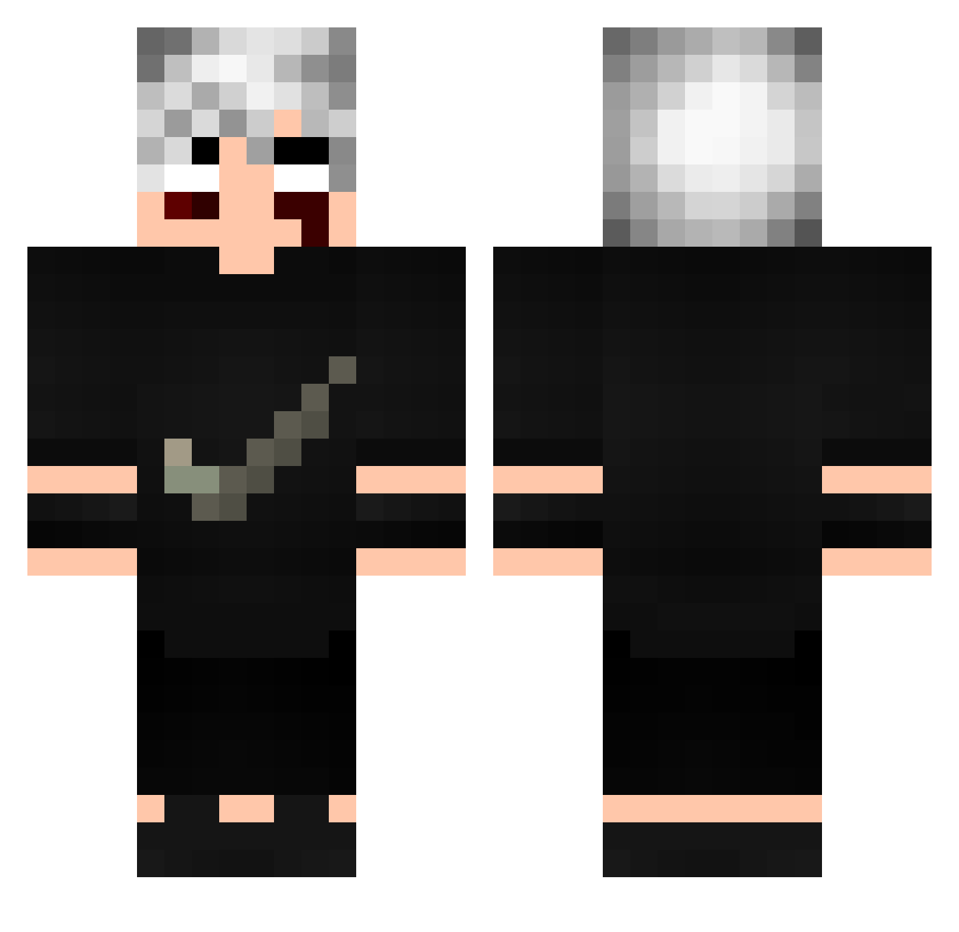 Z_EdWARd Minecraft skin, front and back view