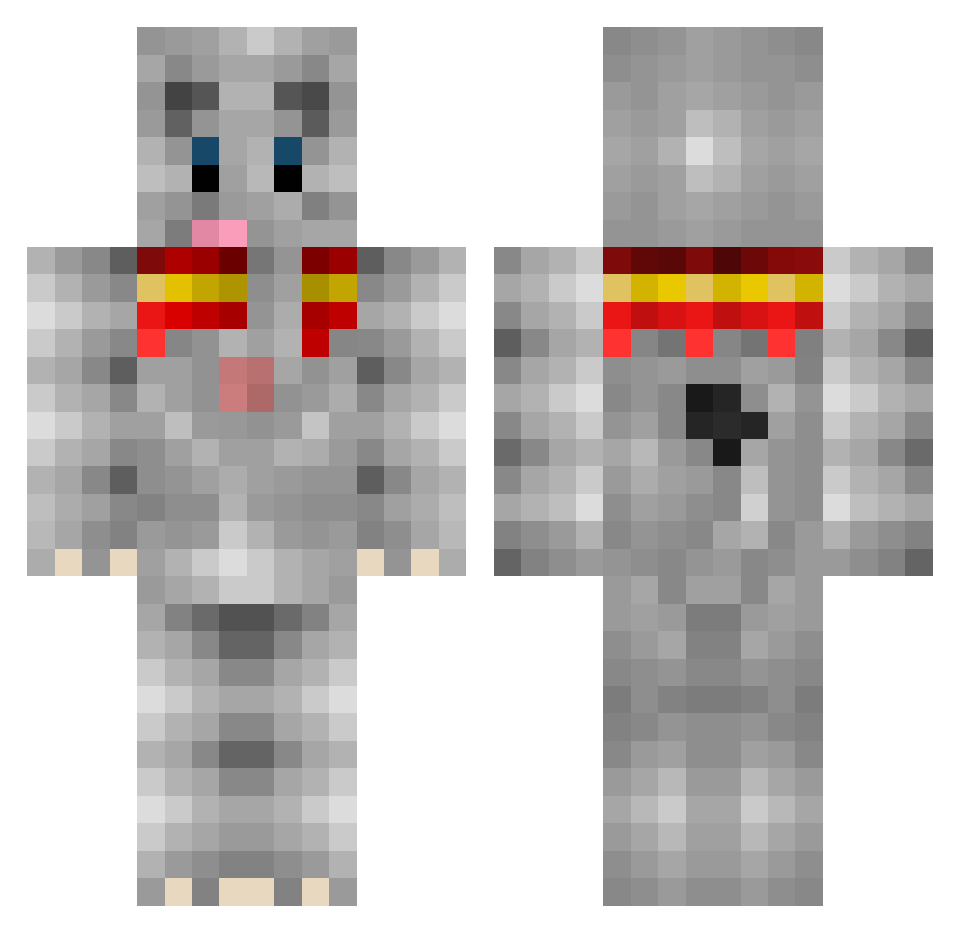 dumbo2011 Minecraft skin, front and back view
