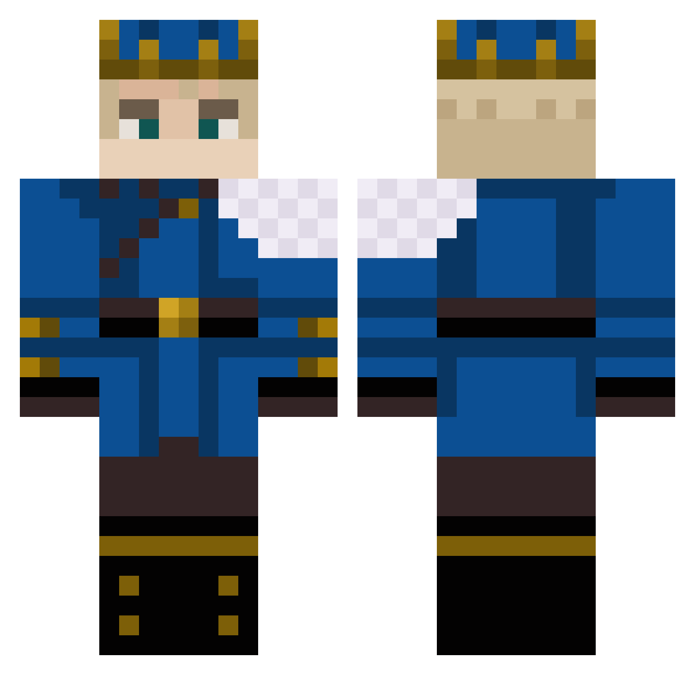 Pogero_ Minecraft skin, front and back view