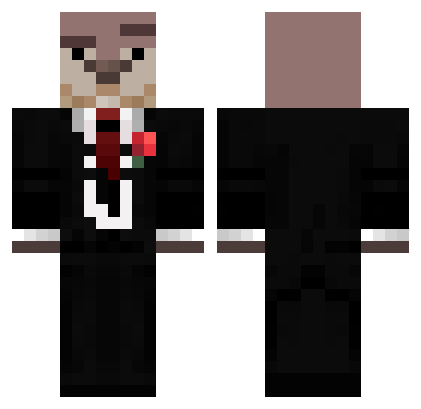 SGJulian Minecraft skin, front and back view