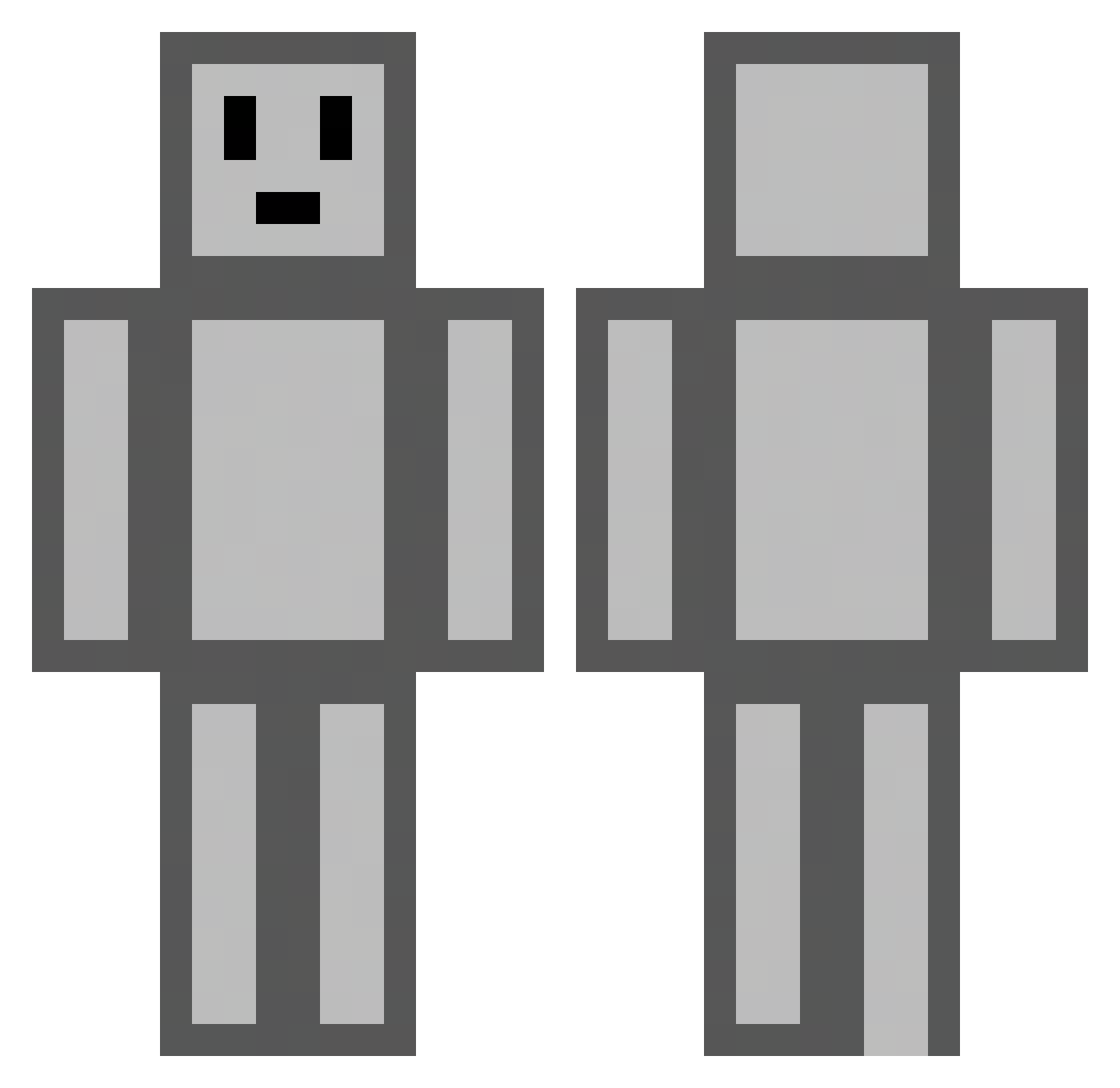 tdem1410 Minecraft skin, front and back view