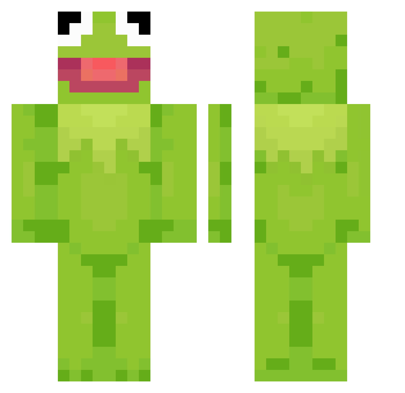 1cscar Minecraft skin, front and back view