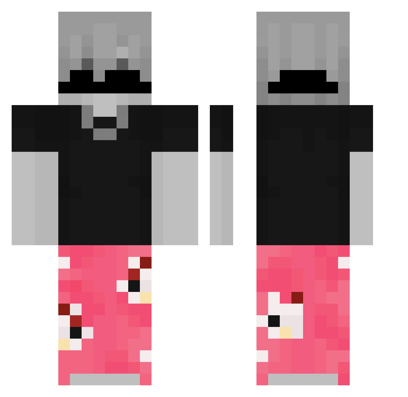 zanax_13 Minecraft skin, front and back view