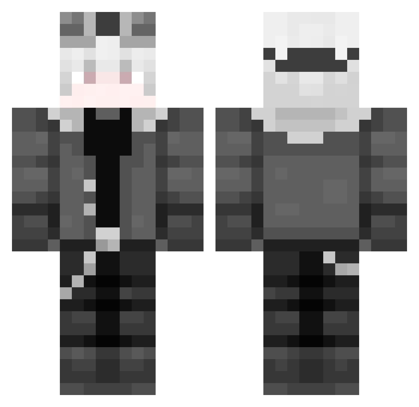 etherside Minecraft skin, front and back view
