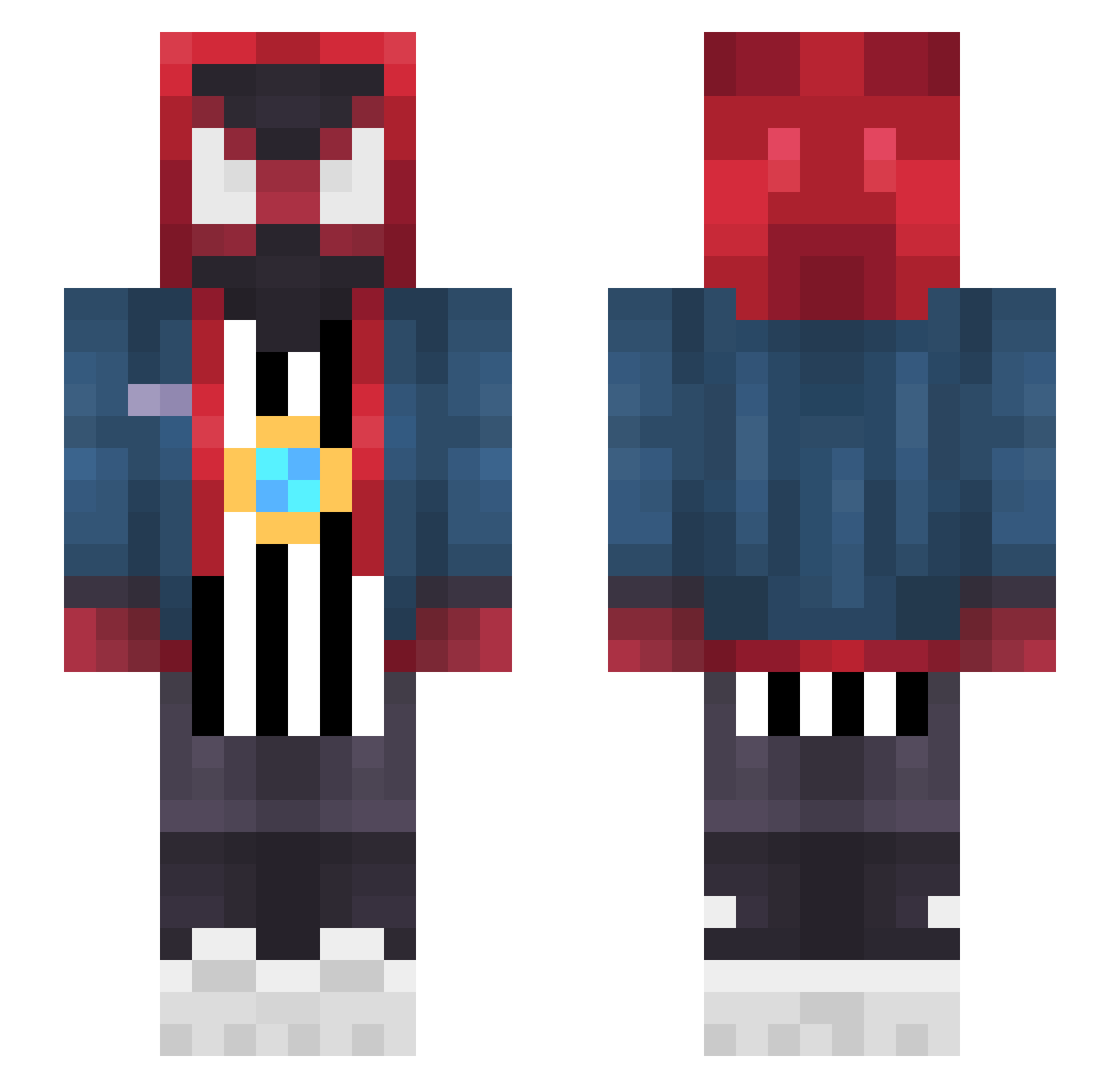 JBAndy_ Minecraft skin, front and back view