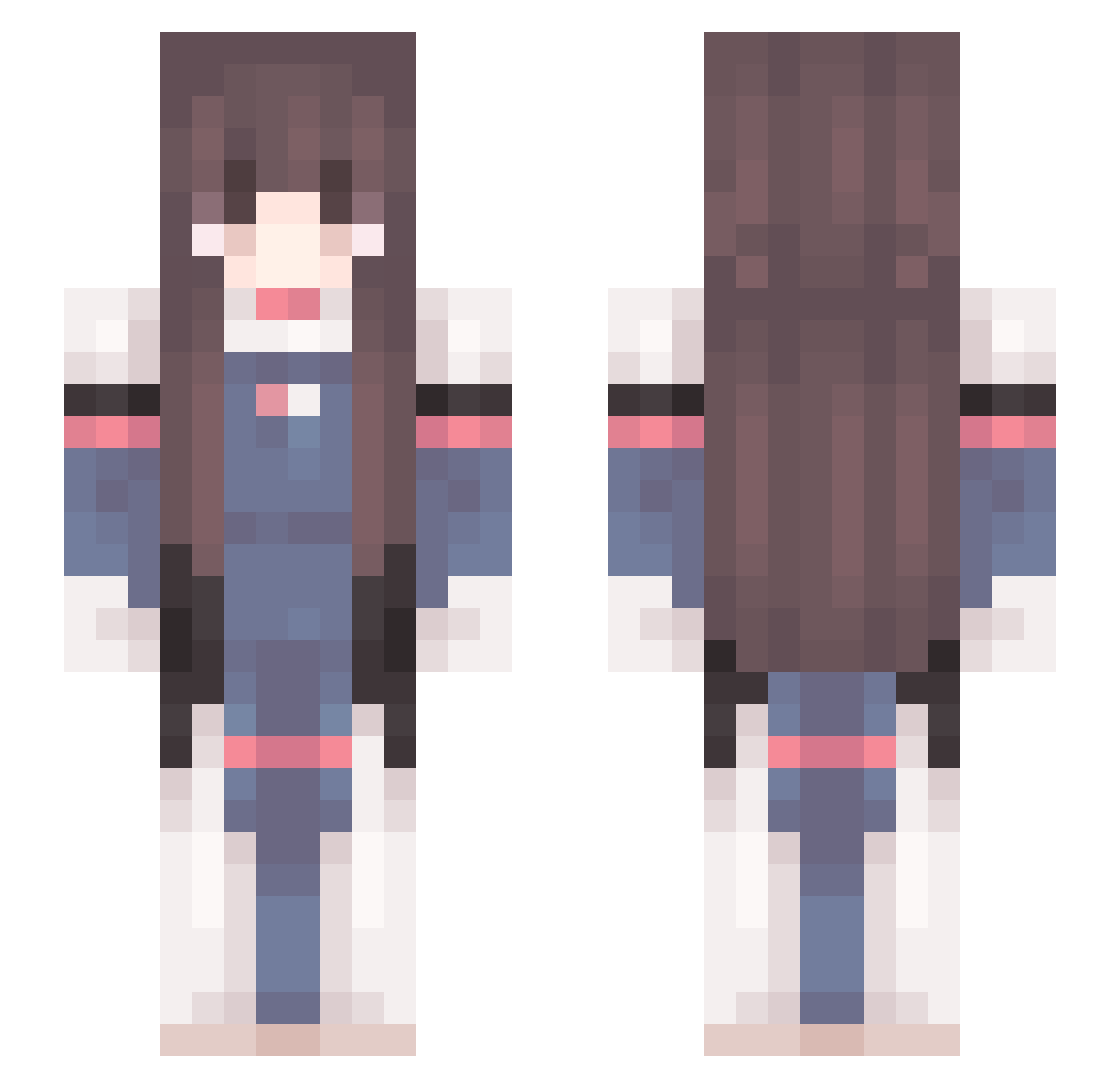 _pumpk1n Minecraft skin, front and back view