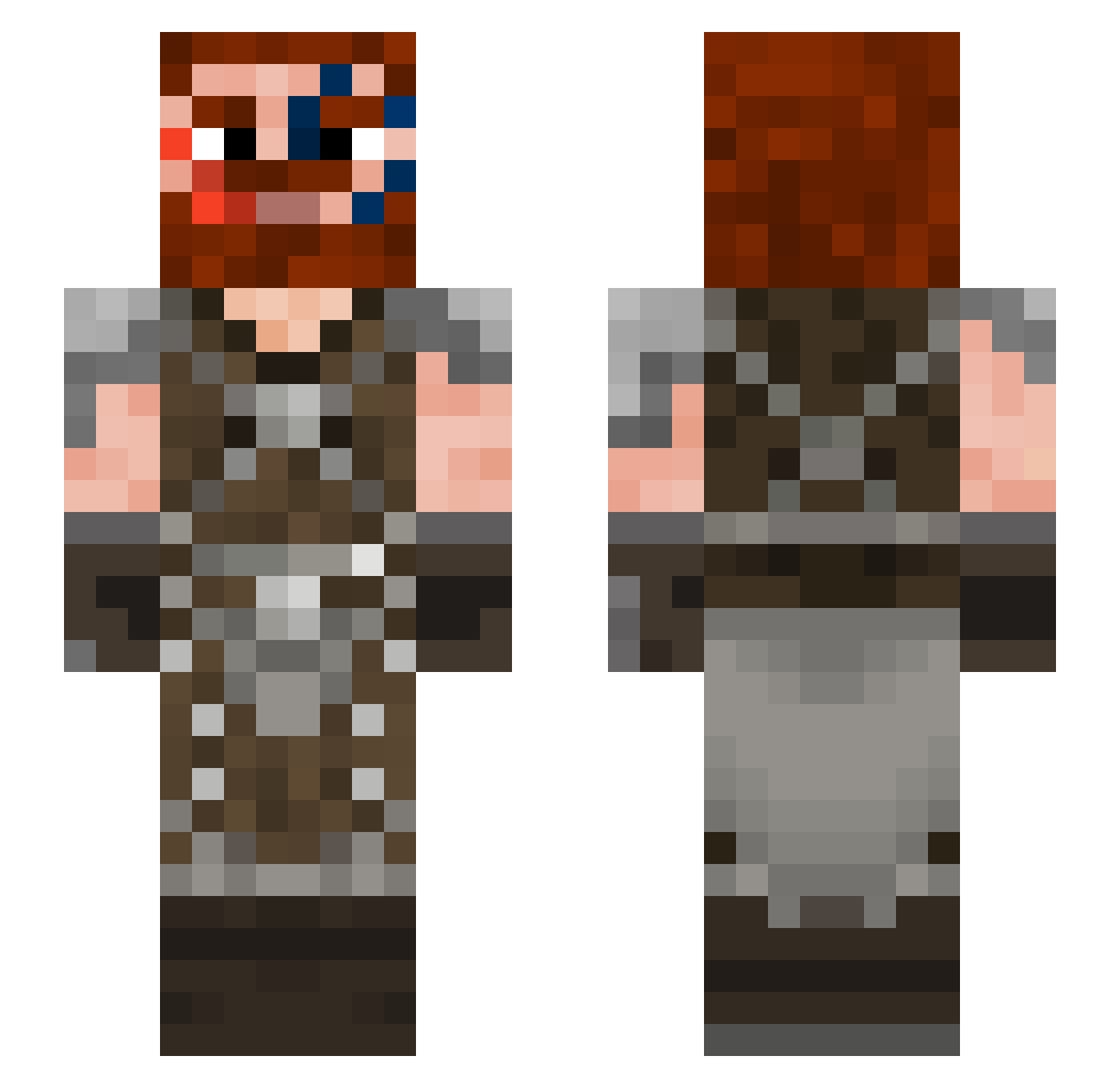 lily_flower43 Minecraft skin, front and back view