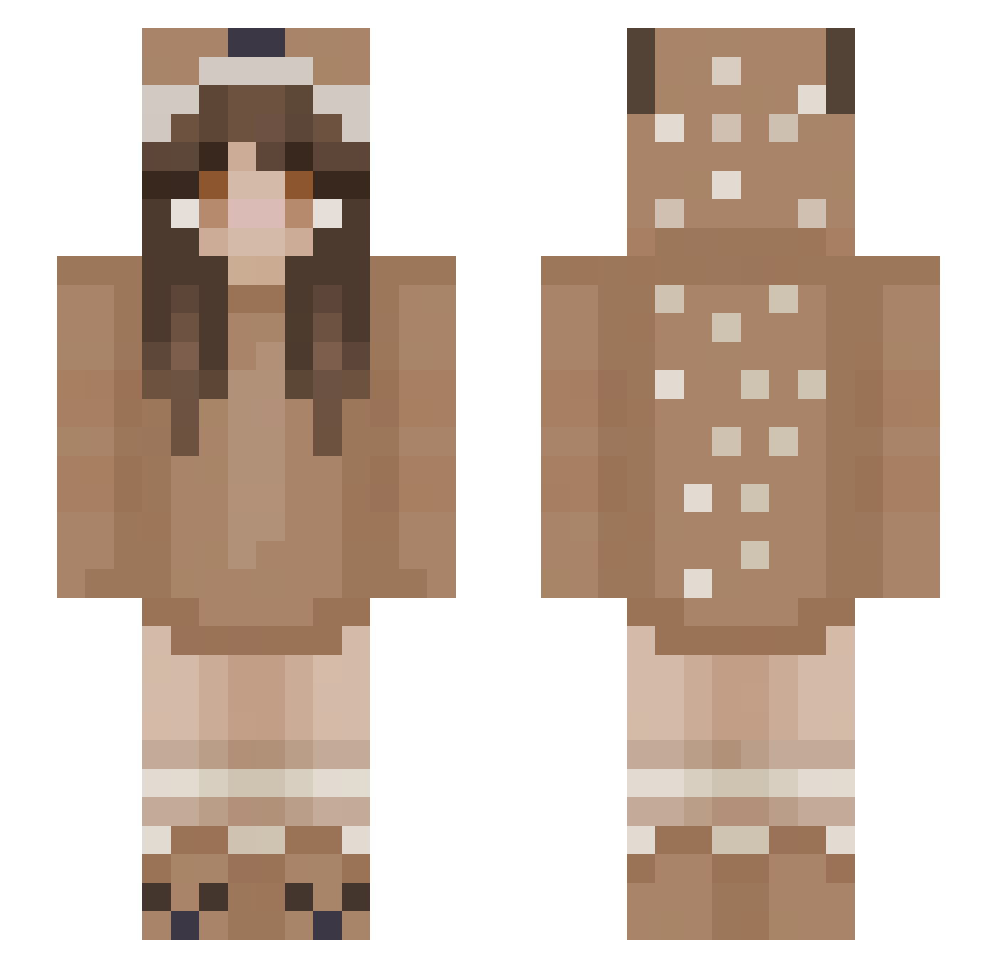 _MercedesBenz_ Minecraft skin, front and back view