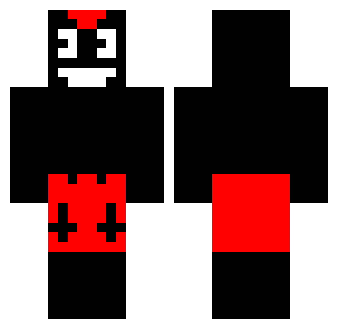 Tac0muntcher Minecraft skin, front and back view