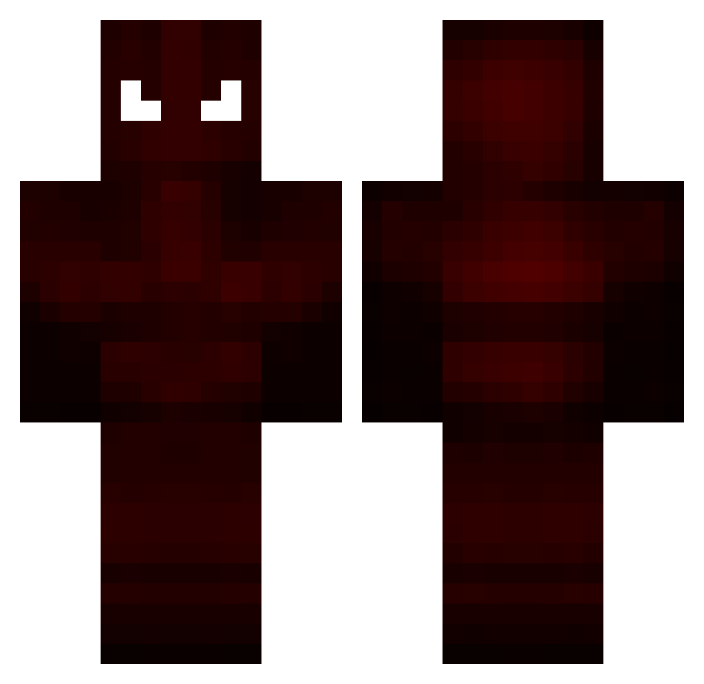 Felecia Minecraft skin, front and back view