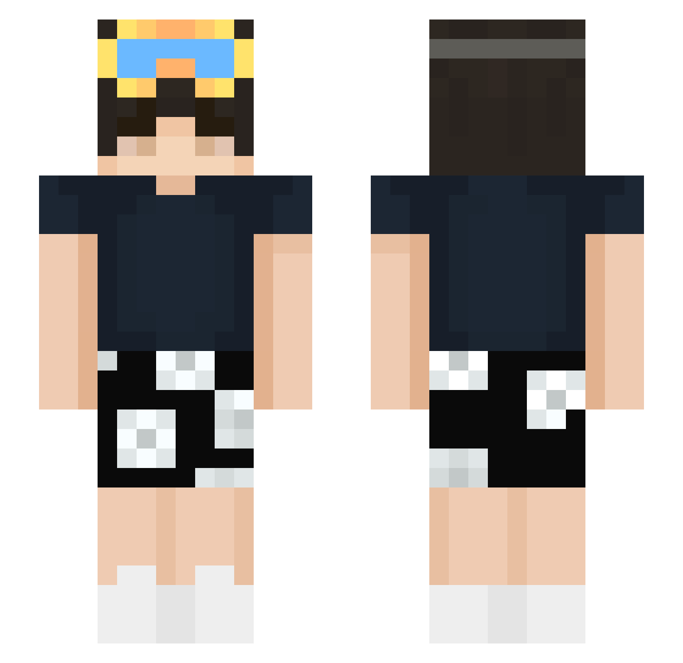 Vairinhos Minecraft skin, front and back view
